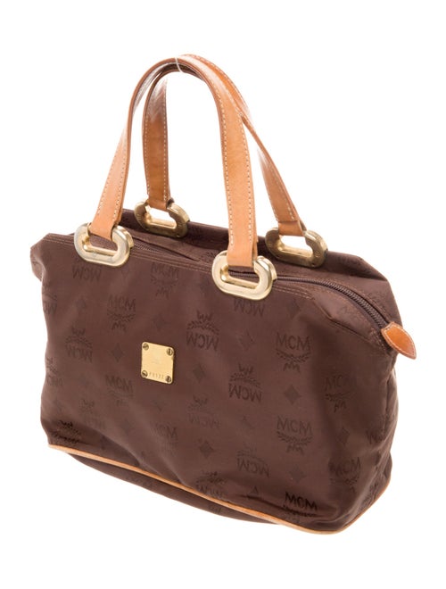 MCM Nylon Top Handle Bag