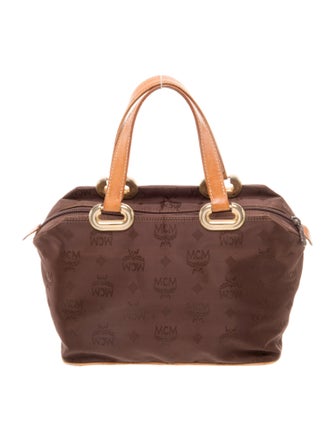 MCM Nylon Top Handle Bag