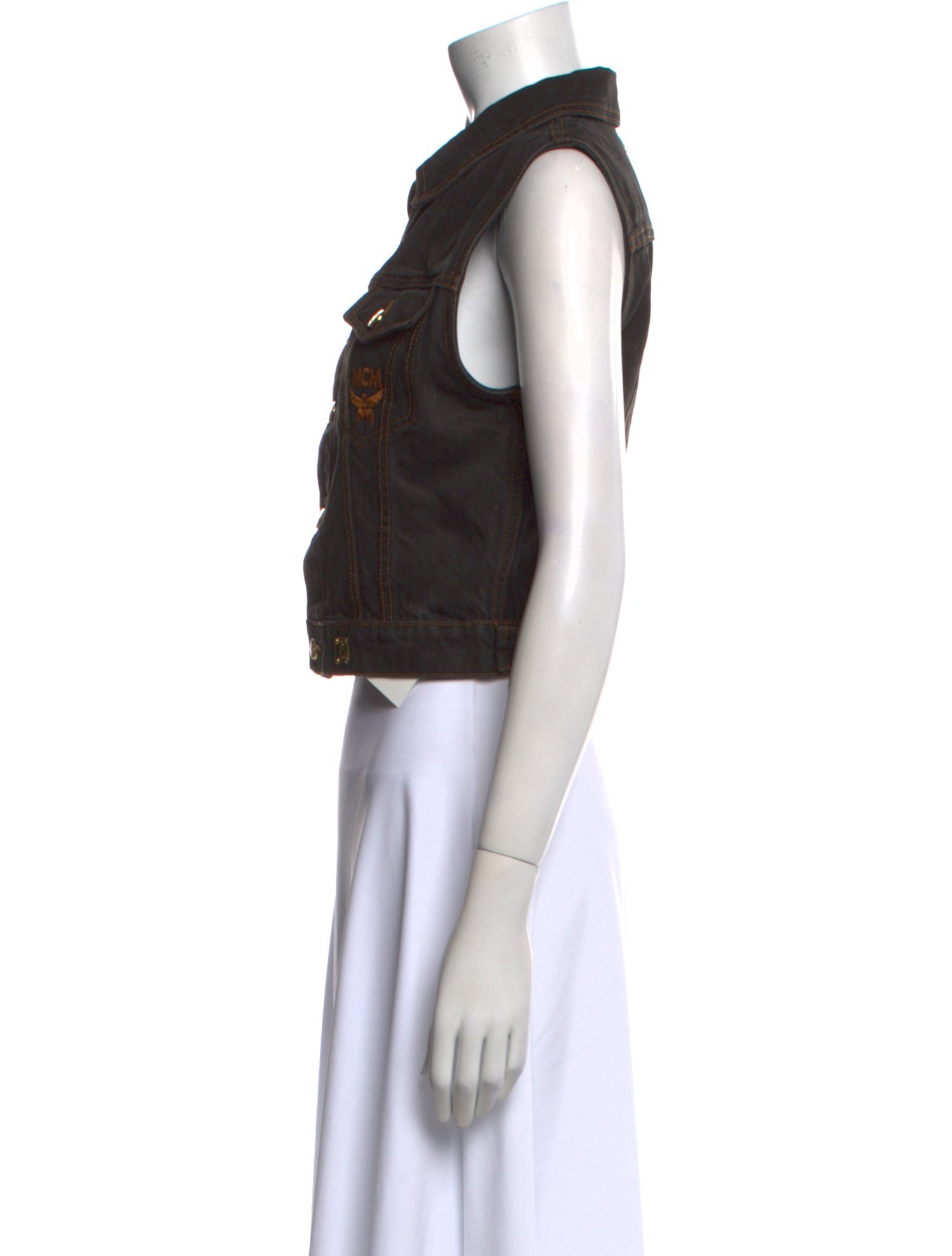 MCM Sleeveless Crop Top