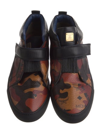 MCM Leather Printed Sneakers