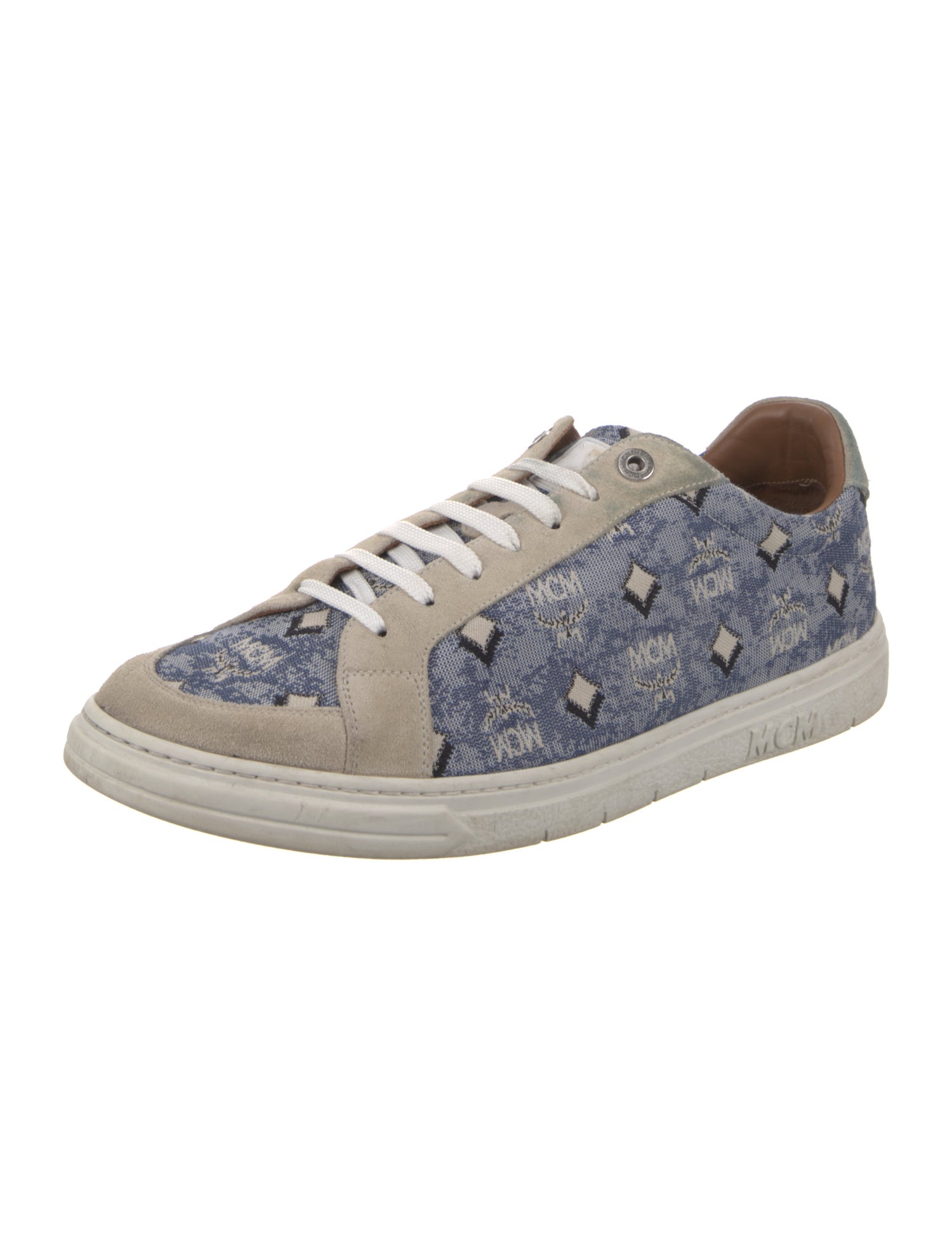 MCM Denim Printed Sneakers