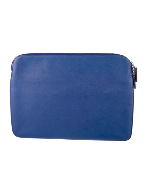 MCM Blue Lap Top Case