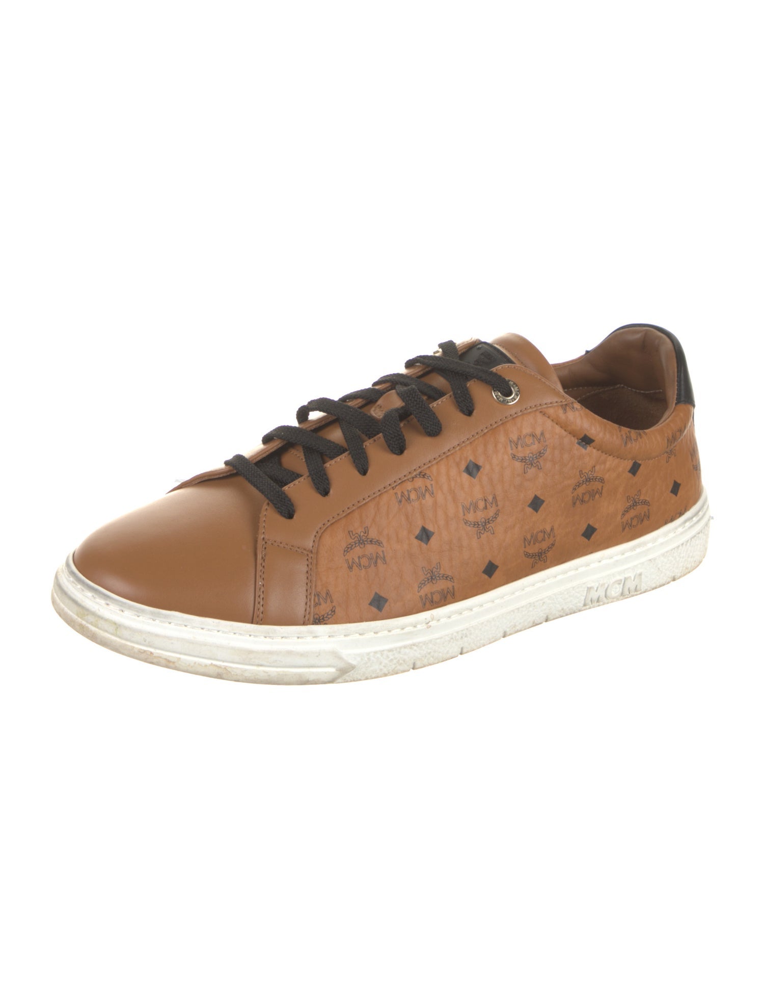 MCM Leather Printed Sneakers