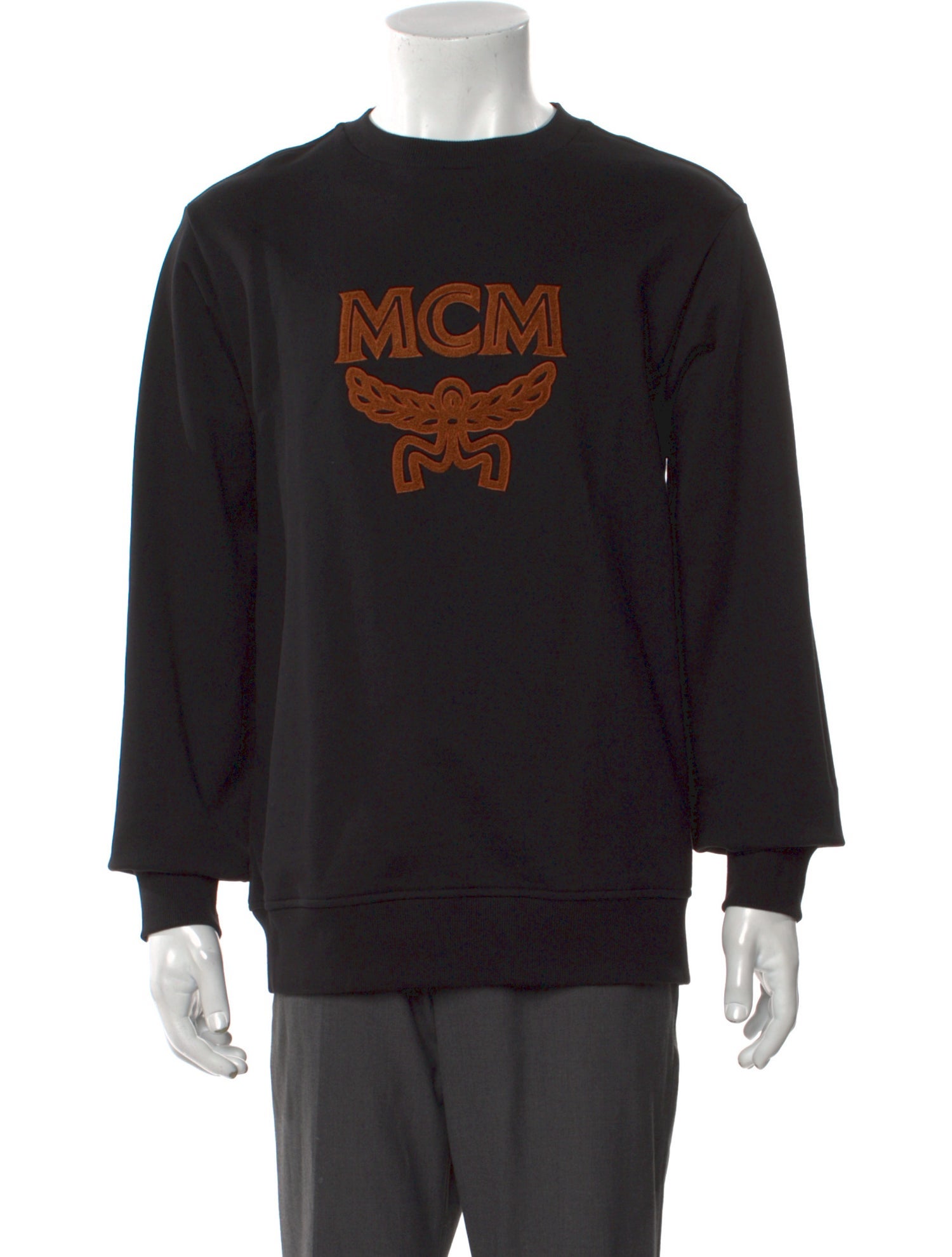 MCM Graphic Print Crew Neck Sweatshirt