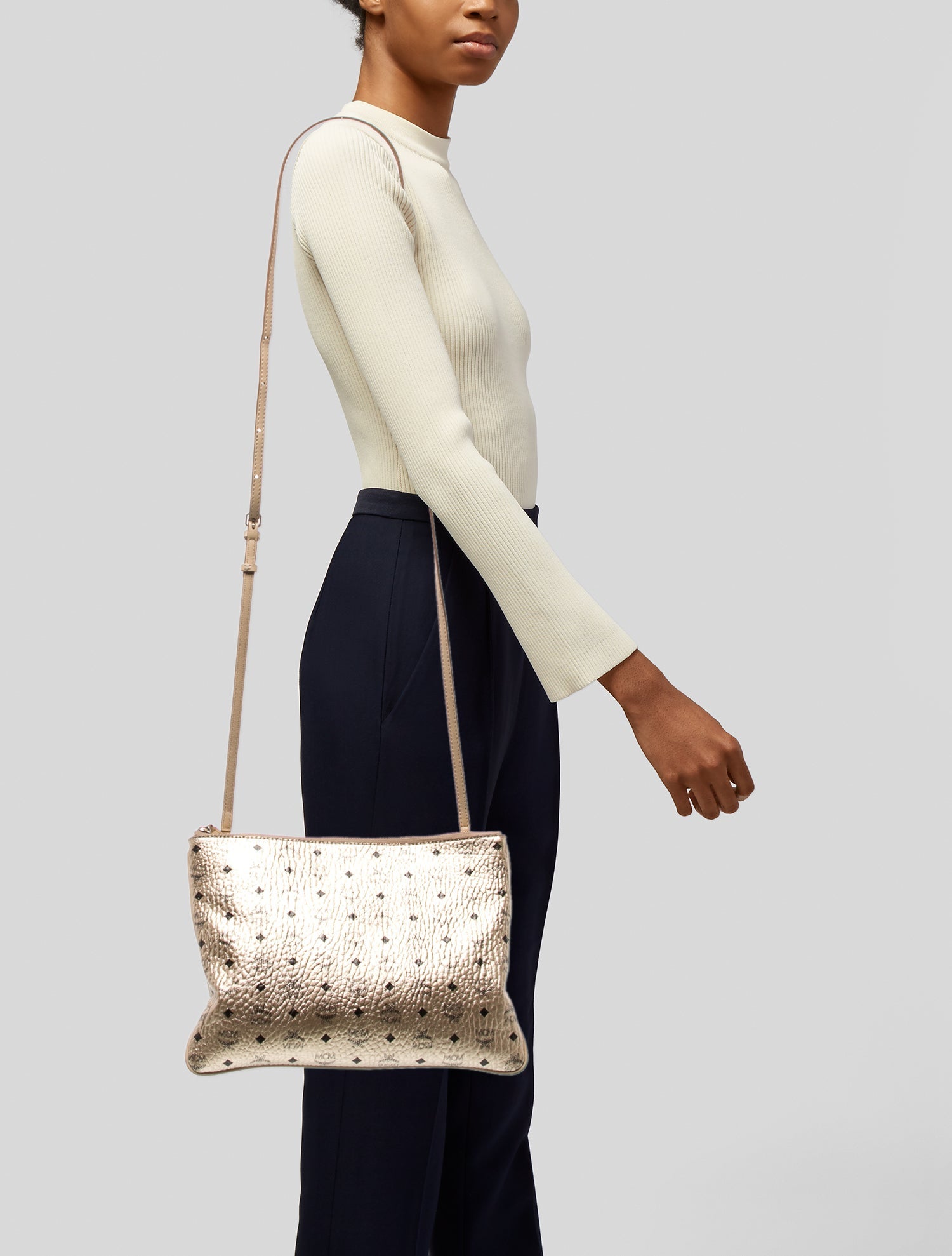 MCM Monogram Crossbody Bag