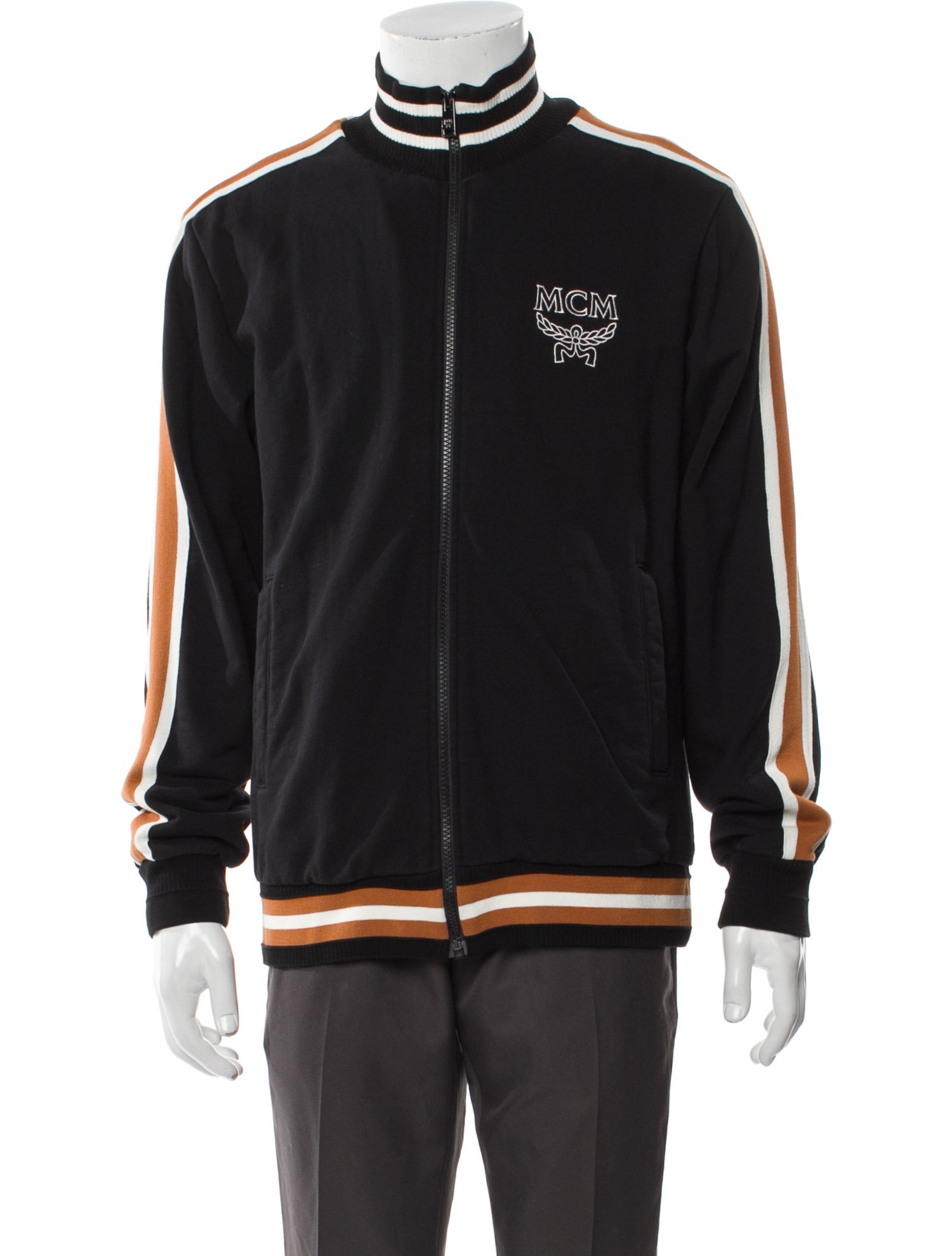 MCM Graphic Print Varsity Jacket