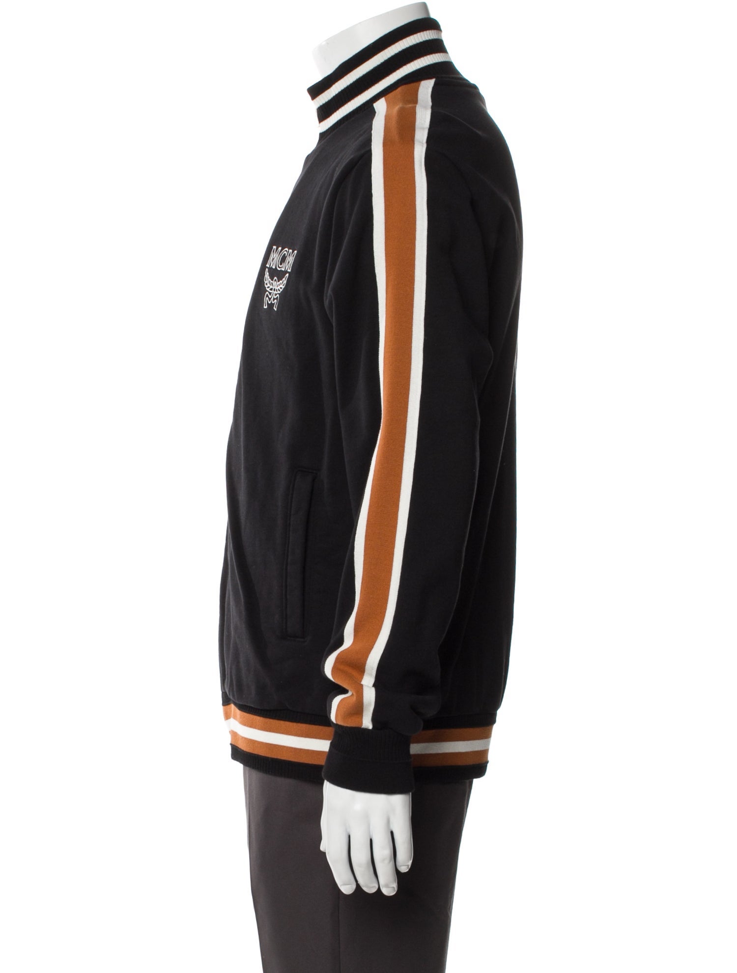 MCM Graphic Print Varsity Jacket