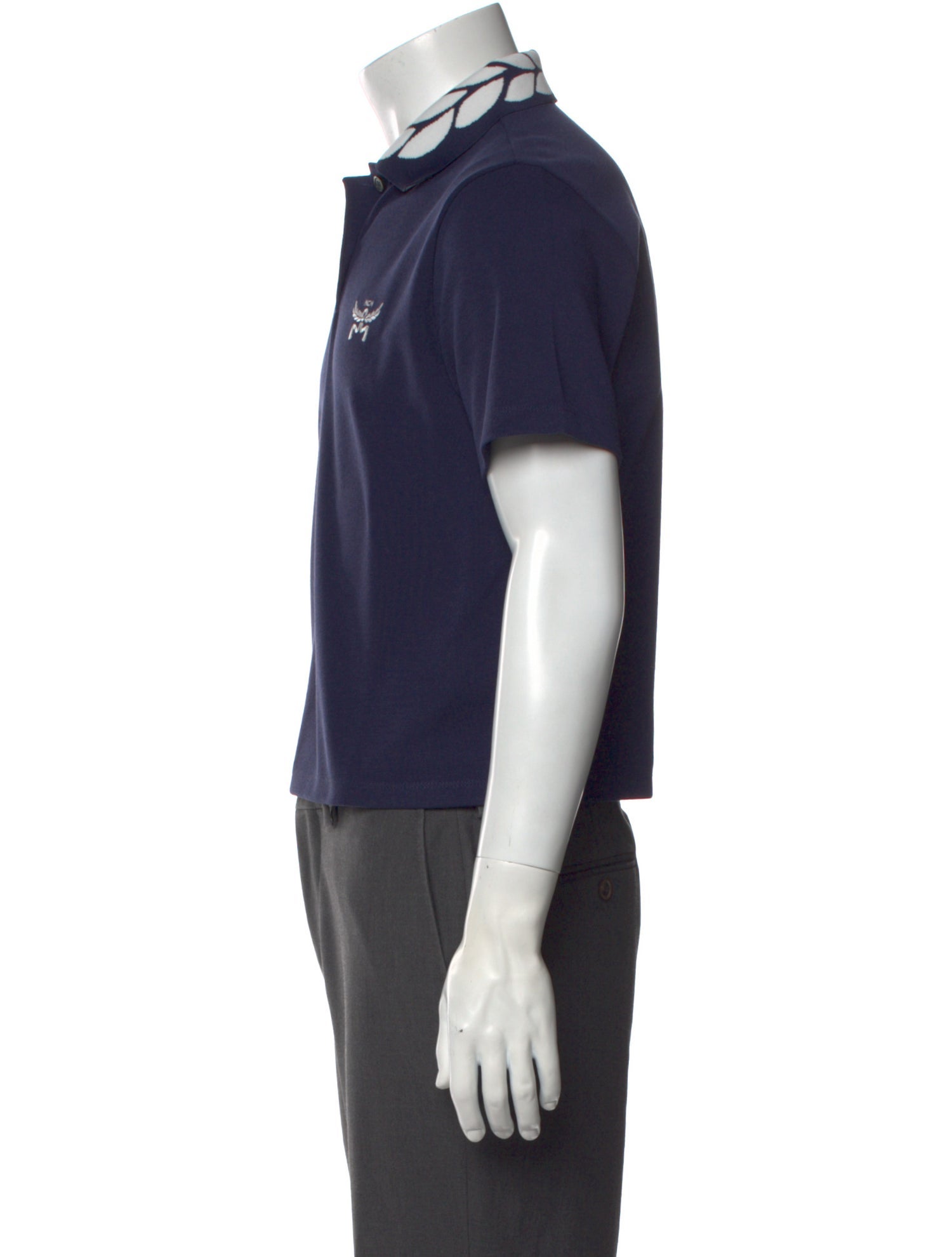 MCM V-Neck Short Sleeve Polo Shirt w/ Tags