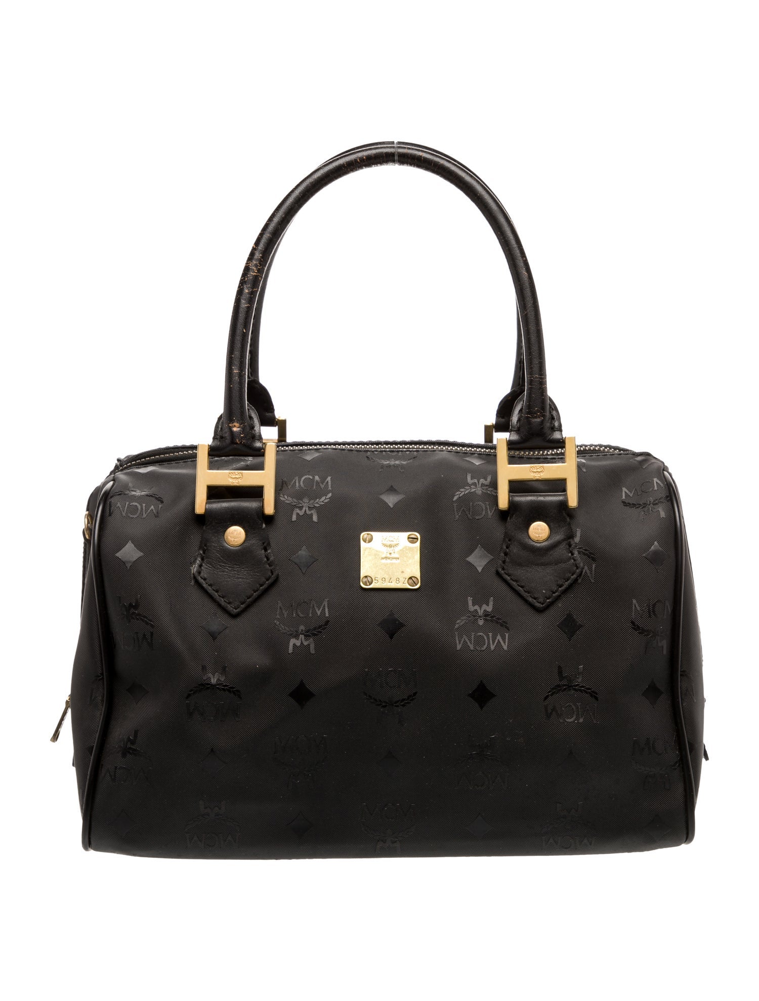 MCM Monogram Top Handle Bag