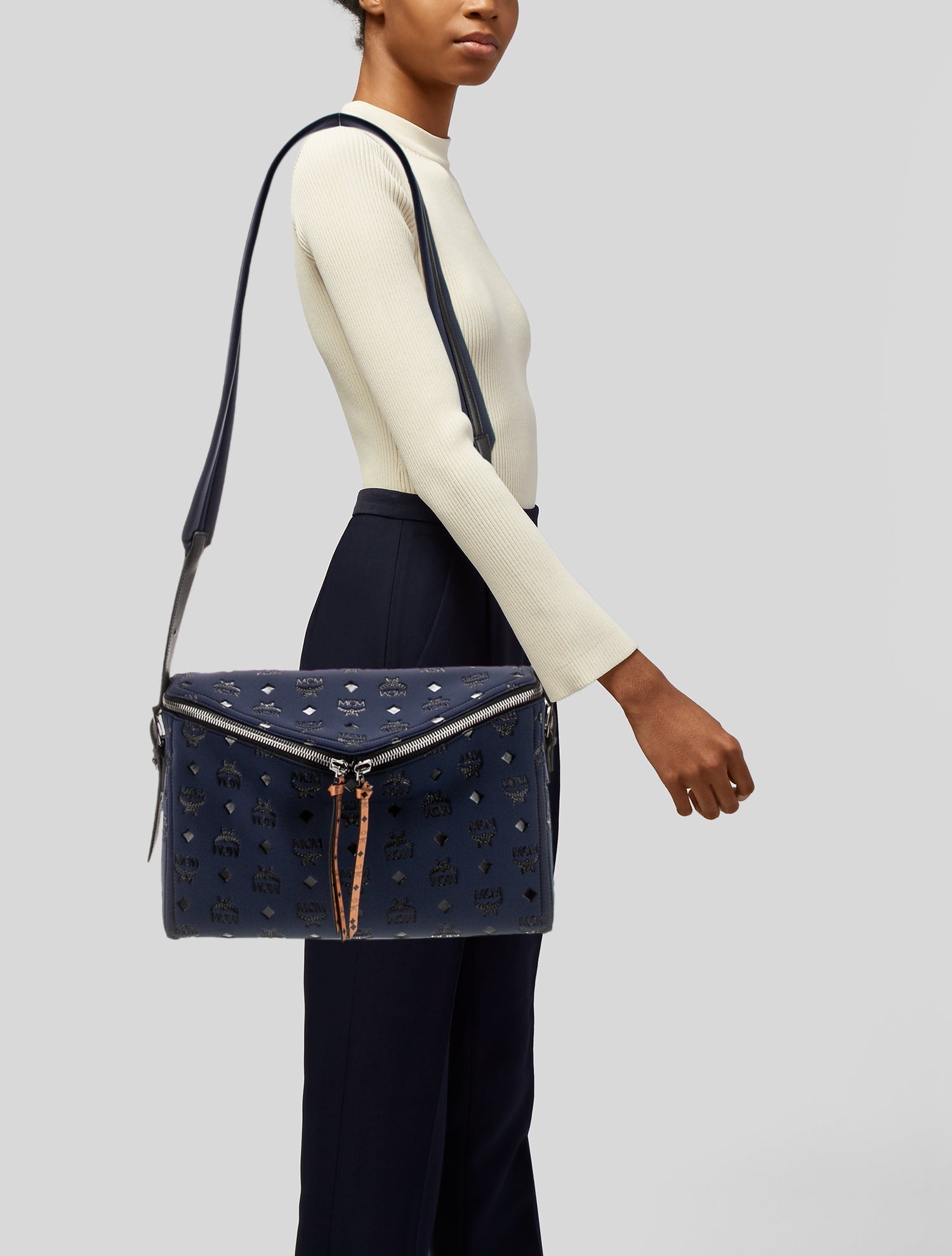 MCM Neoprene Shoulder Bag