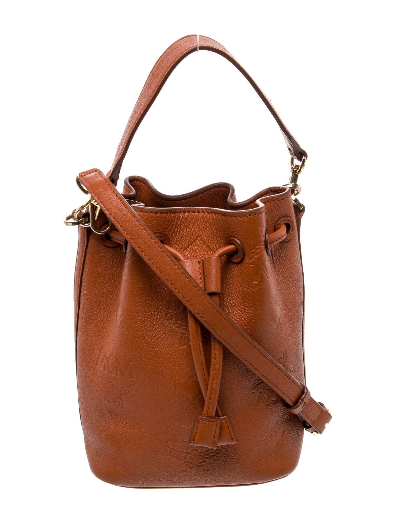 MCM Leather Bucket Bag