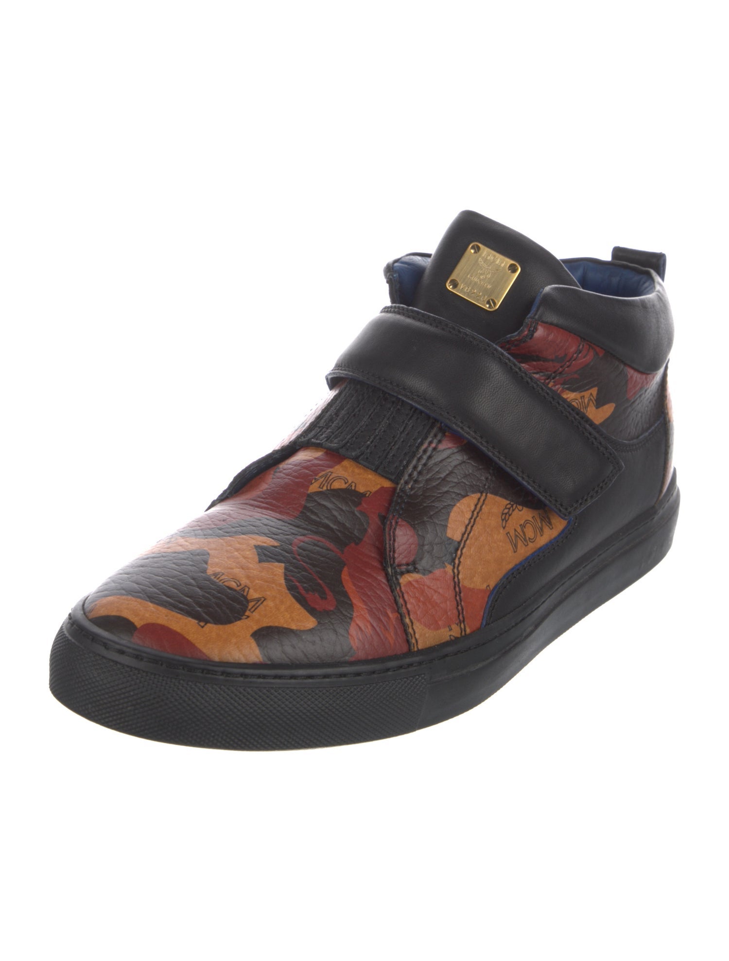 MCM Leather Printed Sneakers