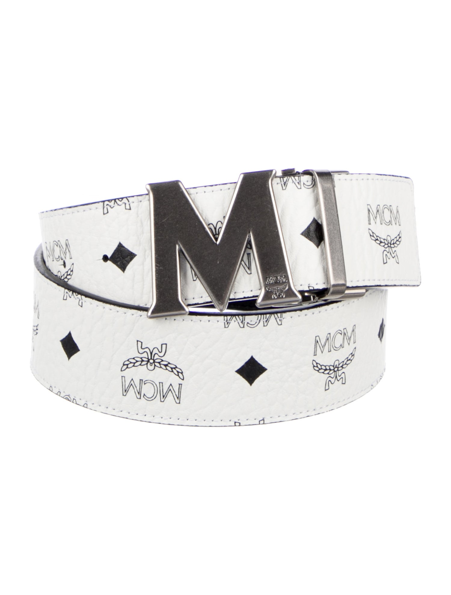 MCM Visetos Reversible Leather Belt