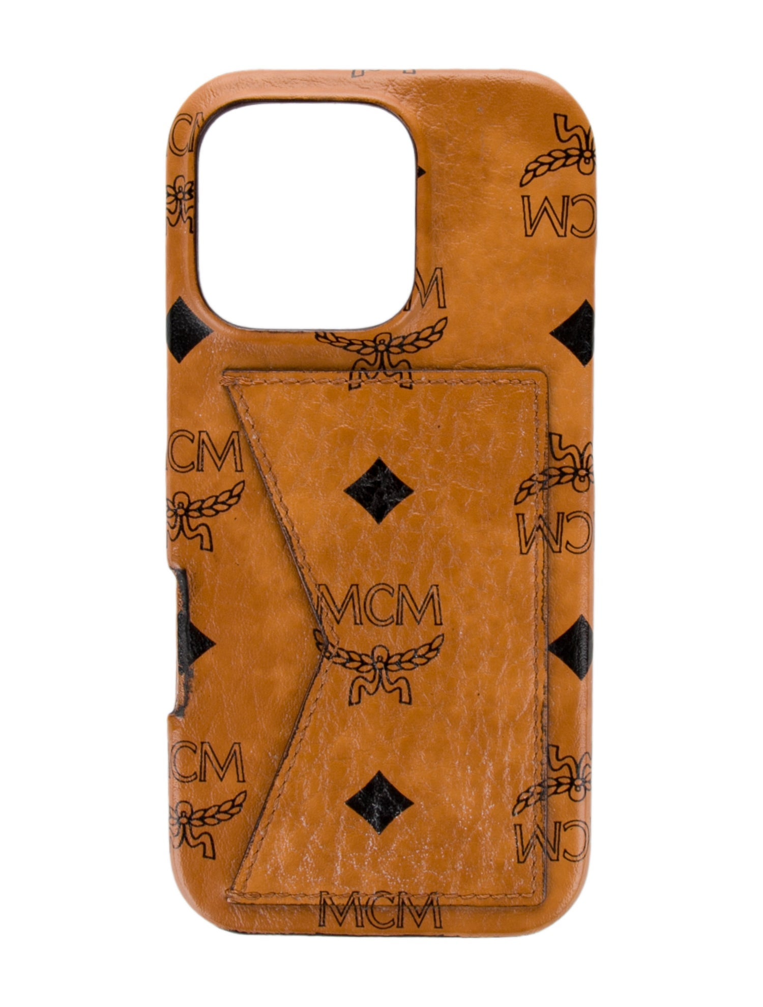 MCM Logo Leather Iphone Case