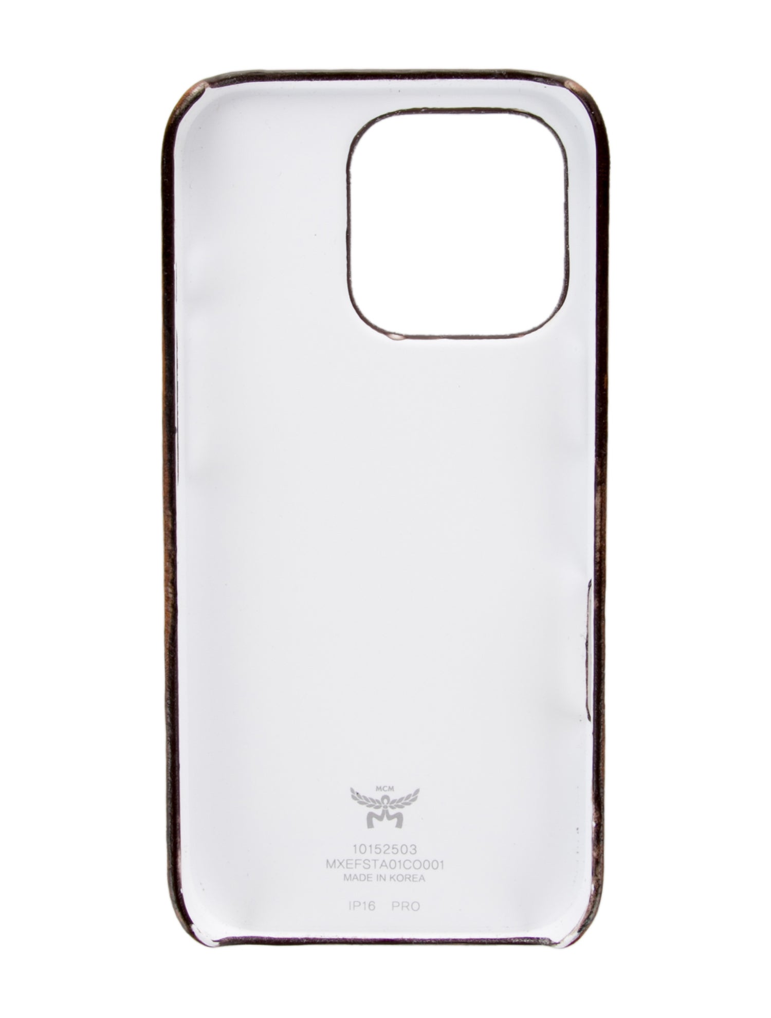 MCM Logo Leather Iphone Case