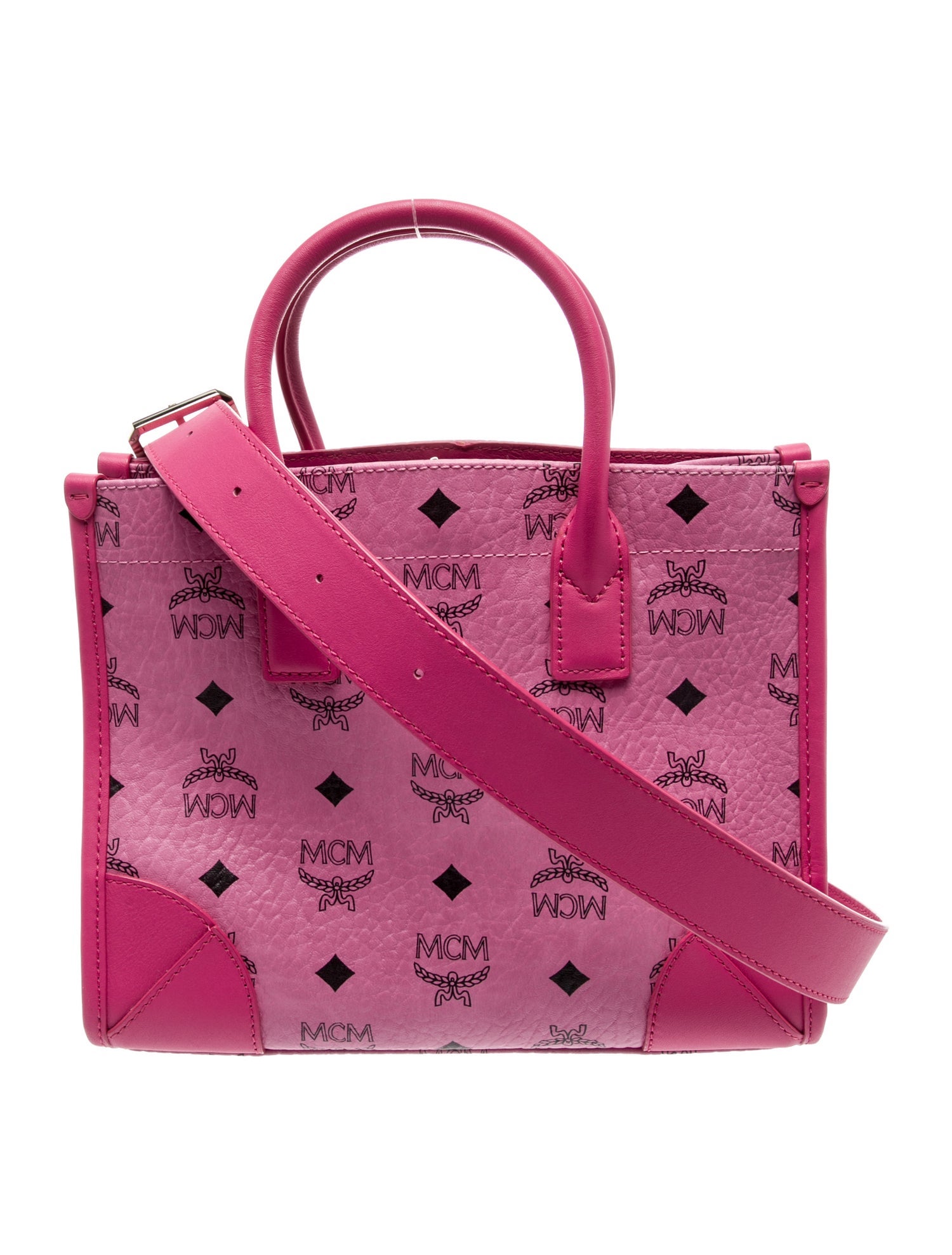 MCM Leather Top Handle Bag