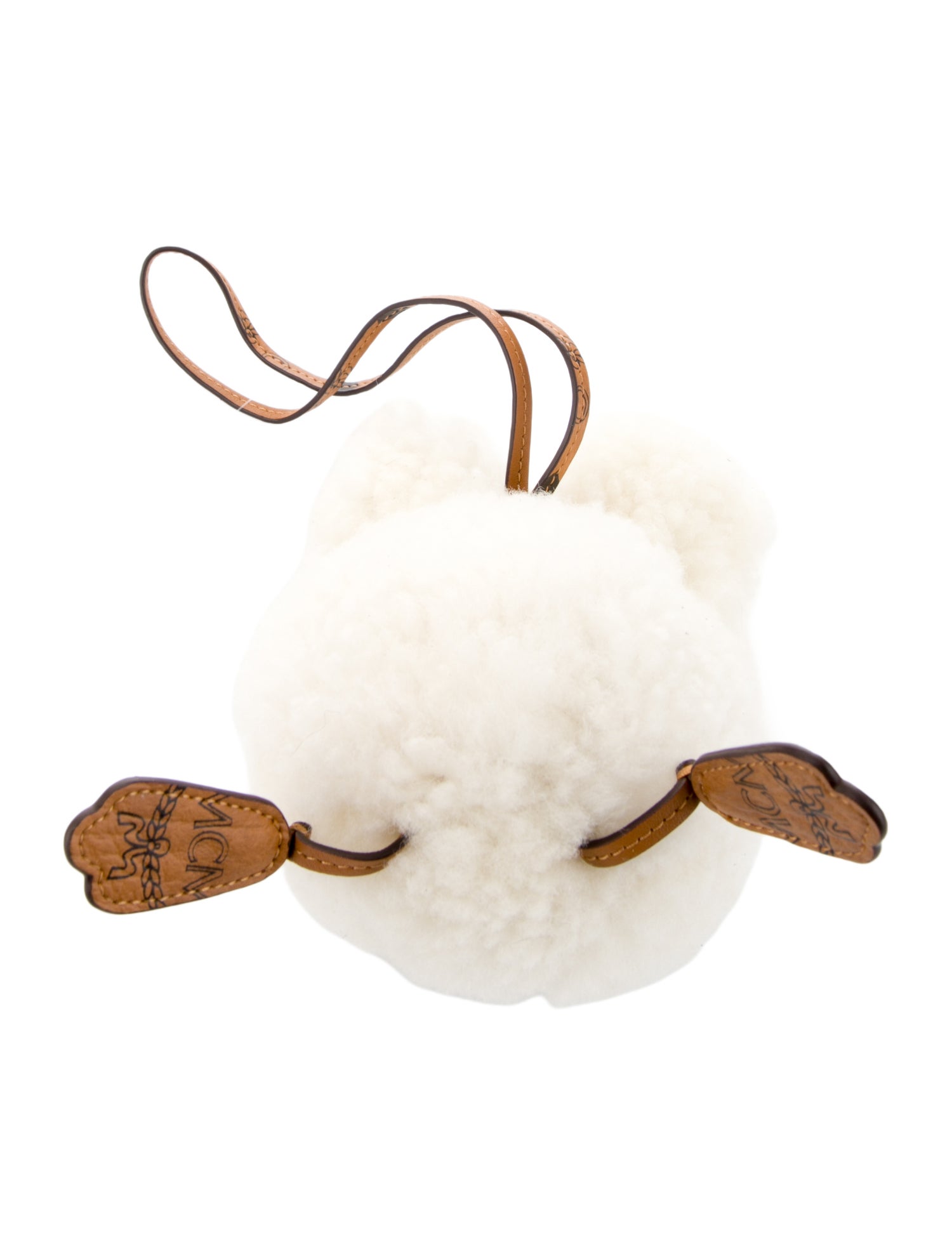 MCM Shearling Bunny Bag Charm w/Tags