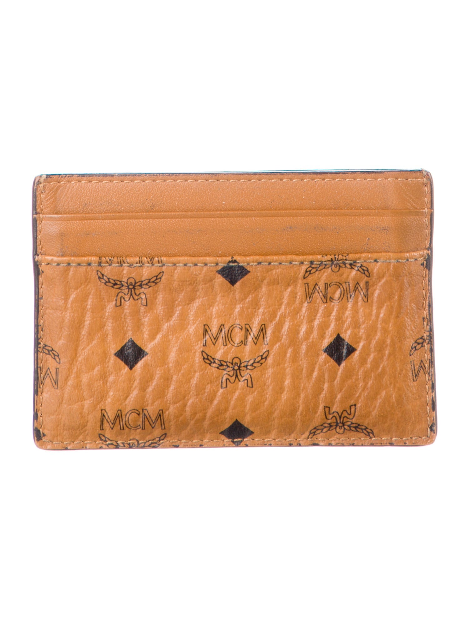 MCM Monogram Pattern Leather Card Holder