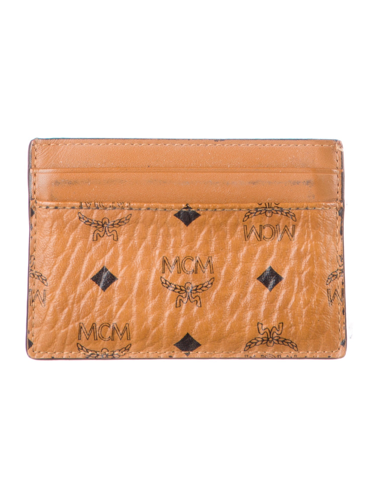 MCM Monogram Pattern Leather Card Holder
