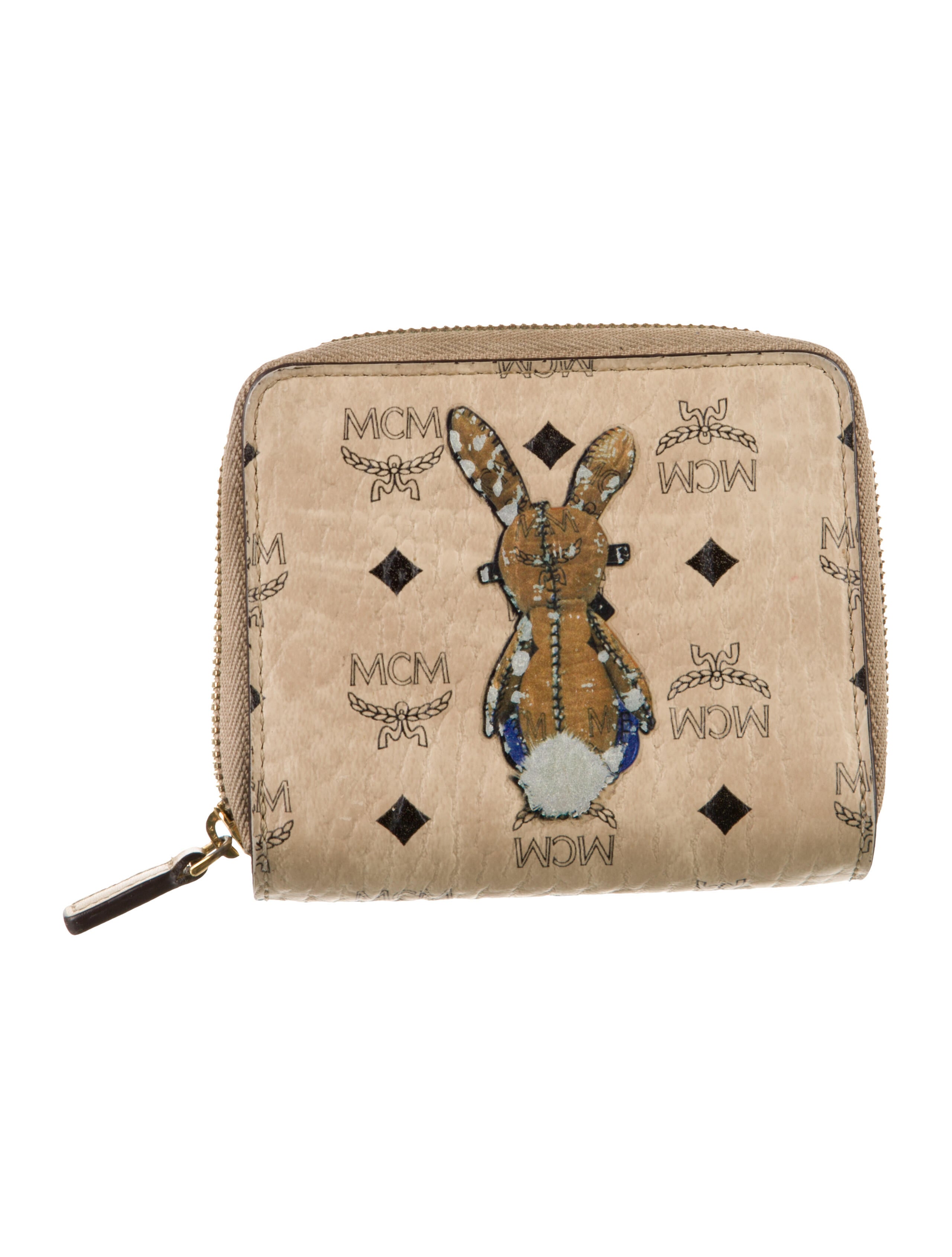 MCM Printed Compact Wallet