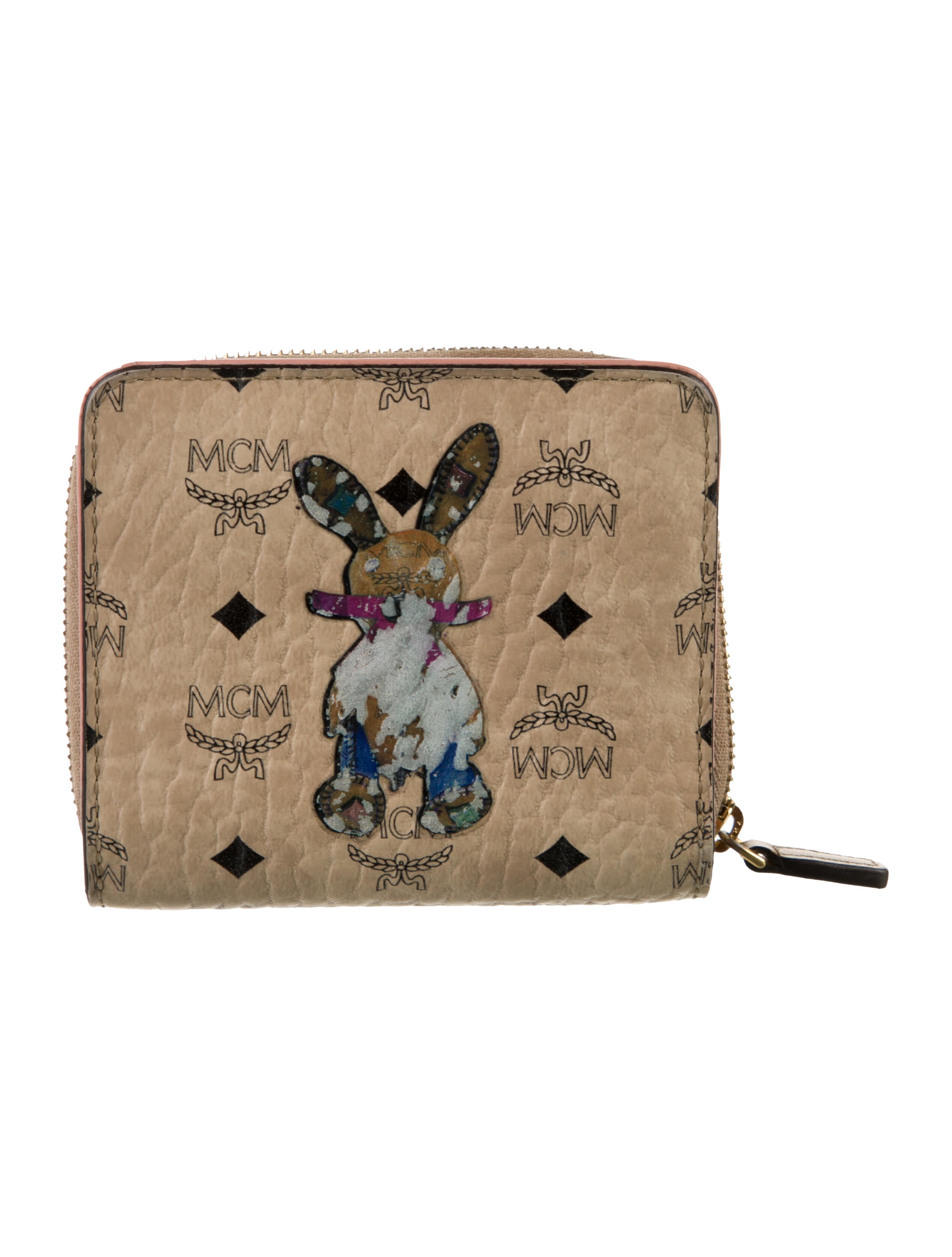 MCM Printed Compact Wallet