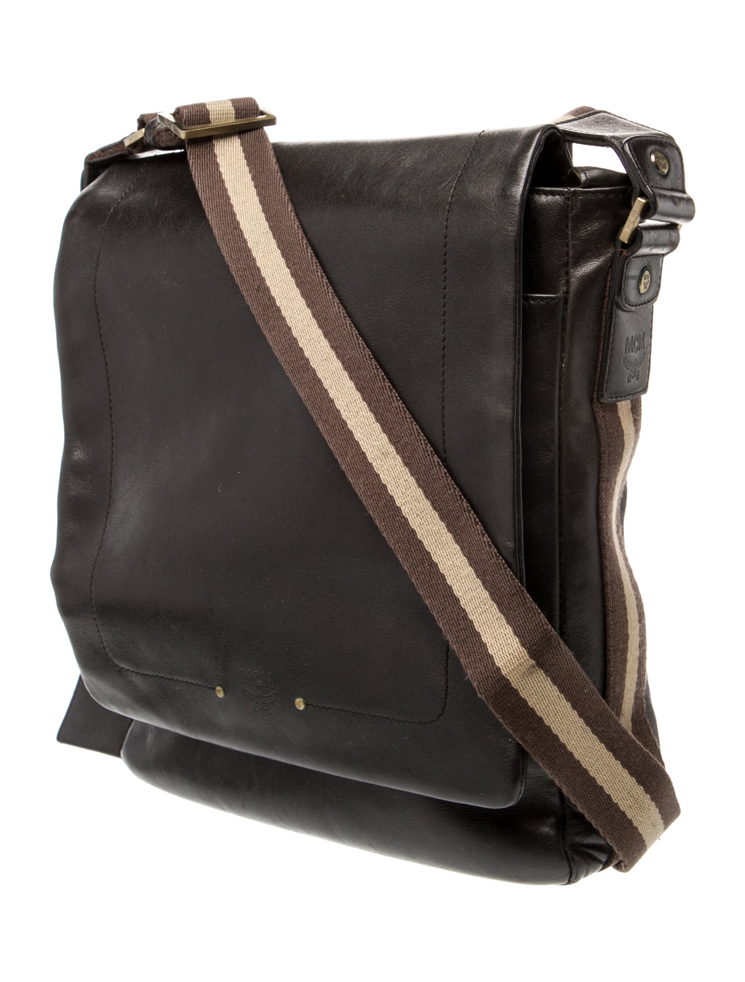 MCM Leather Messenger Bag Vintage