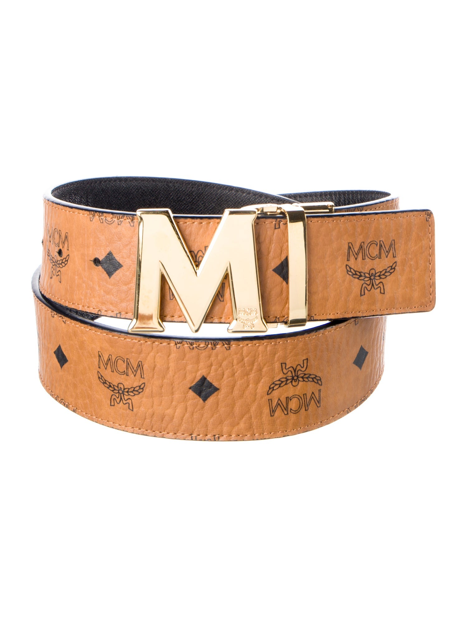 MCM Visetos Reversible Leather Belt Kit