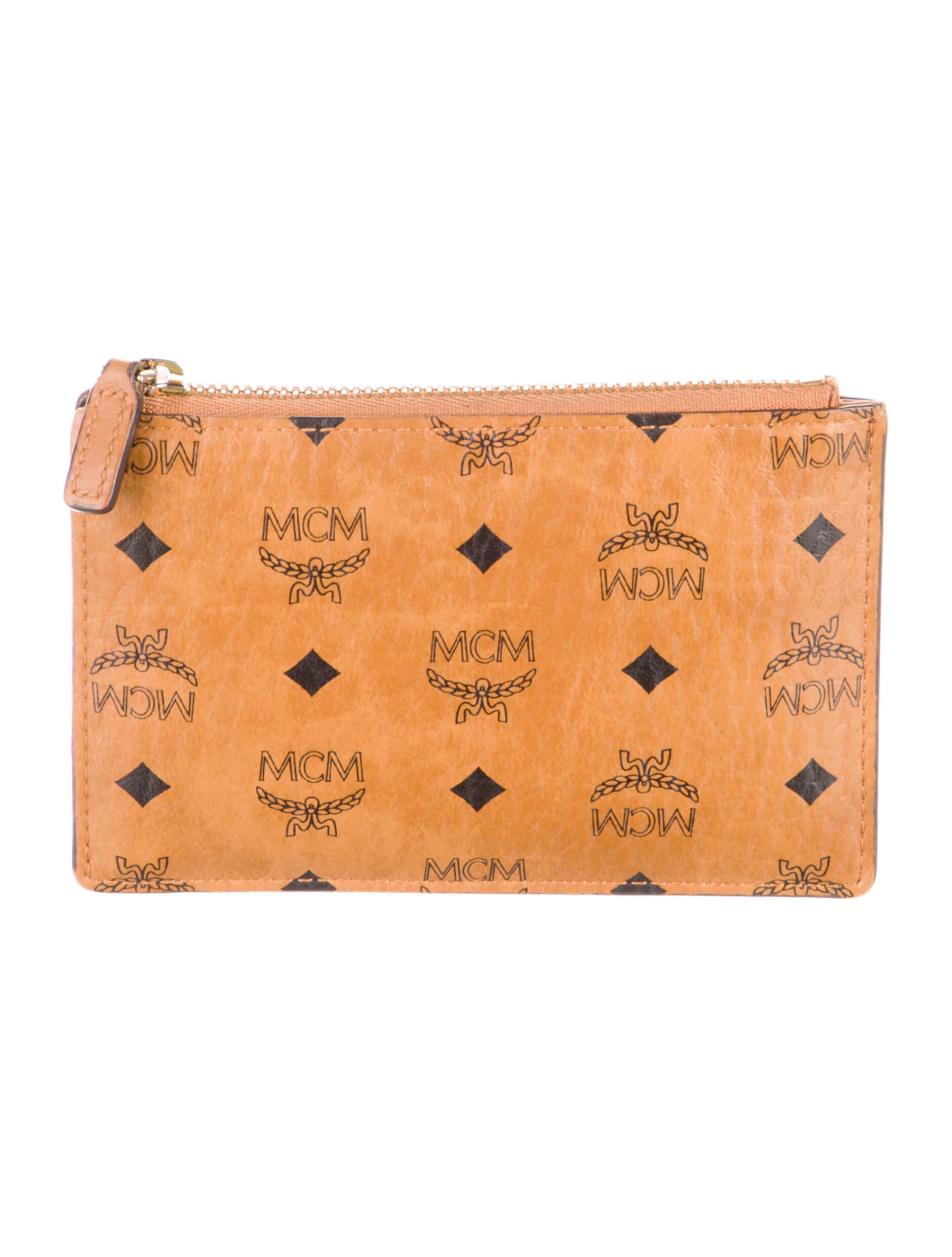 MCM Monogram Pattern Leather Wallet