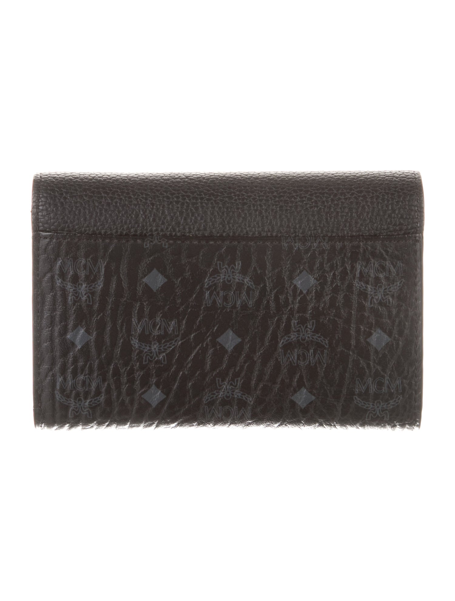 MCM Ivana Bloom Leather Trifold Wallet