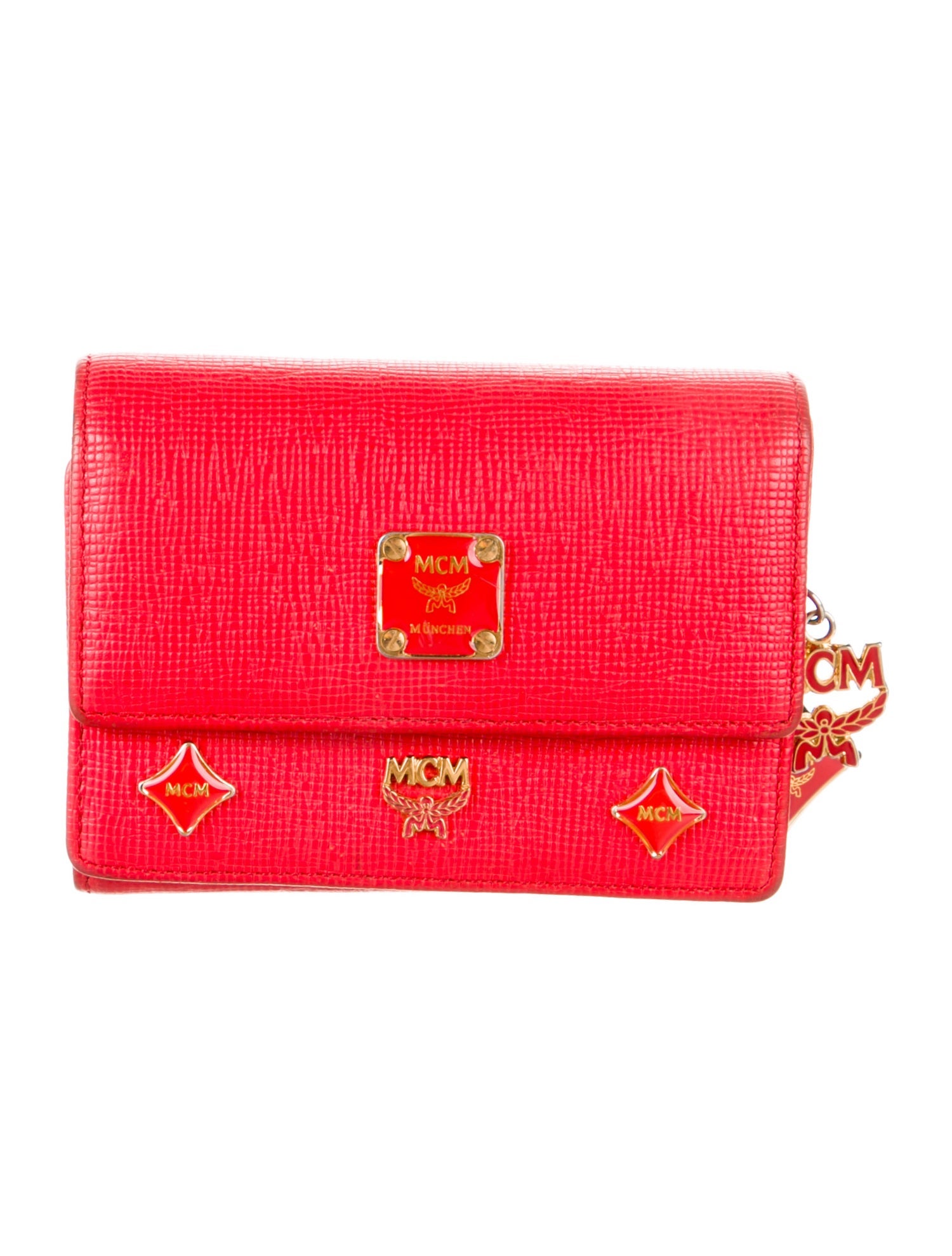 MCM Leather Trifold Wallet