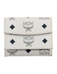 MCM Leather Printed Compact Wallet