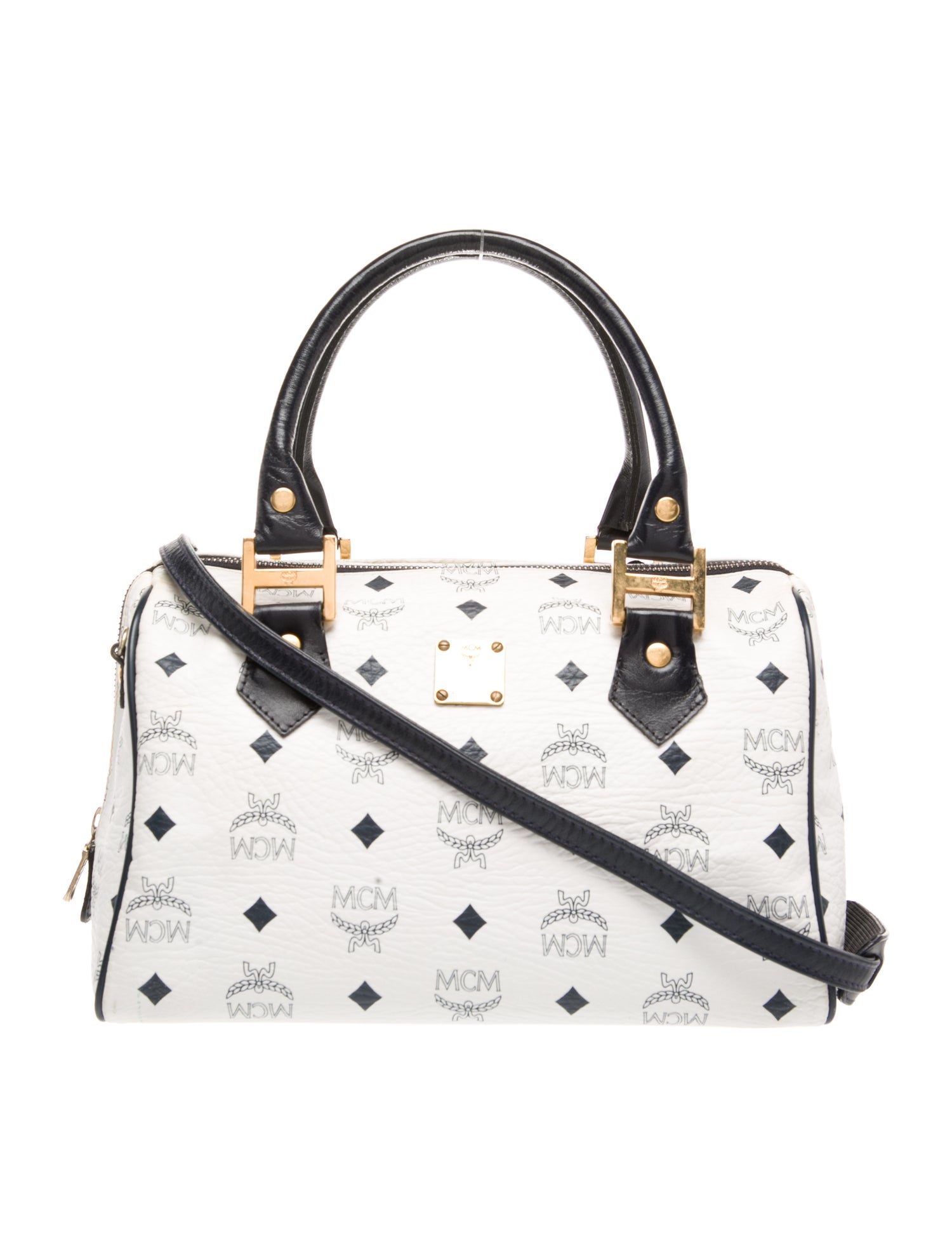 MCM Visetos Top Handle Bag Vintage