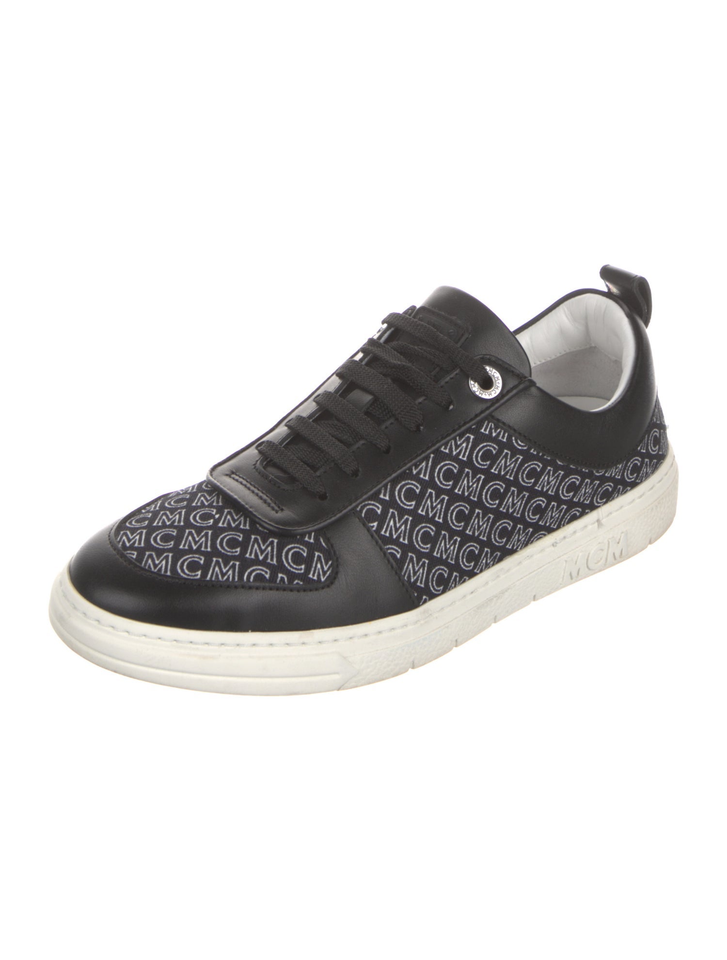 MCM Leather Printed Sneakers