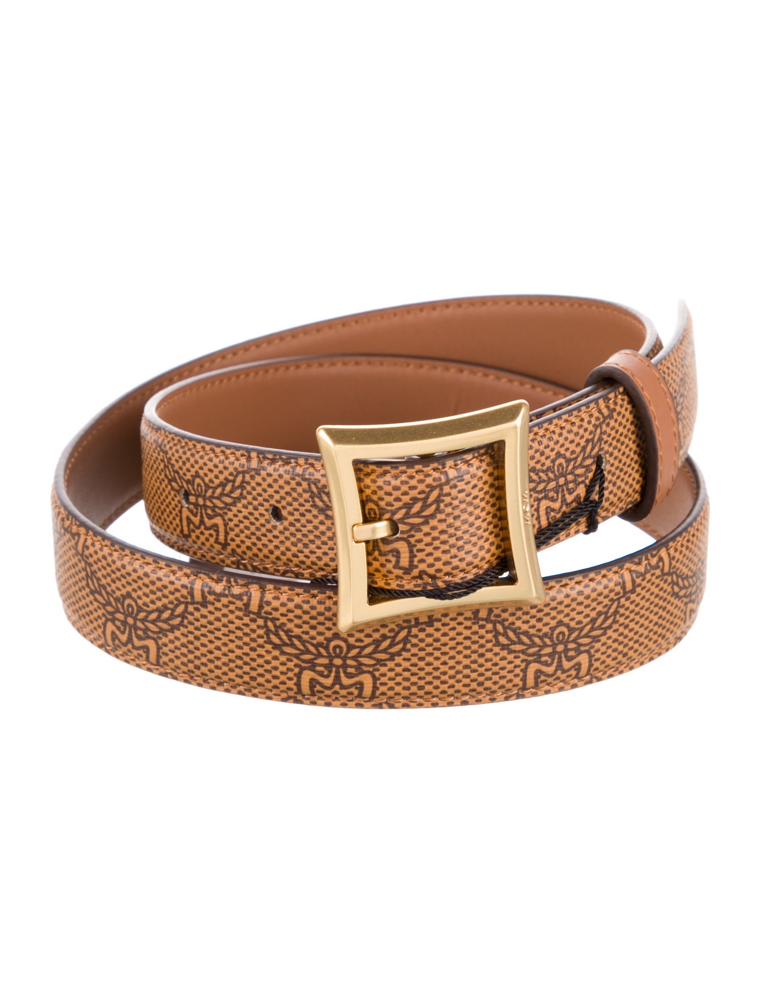 MCM Skinny Leather Waist Belt w/ Tags