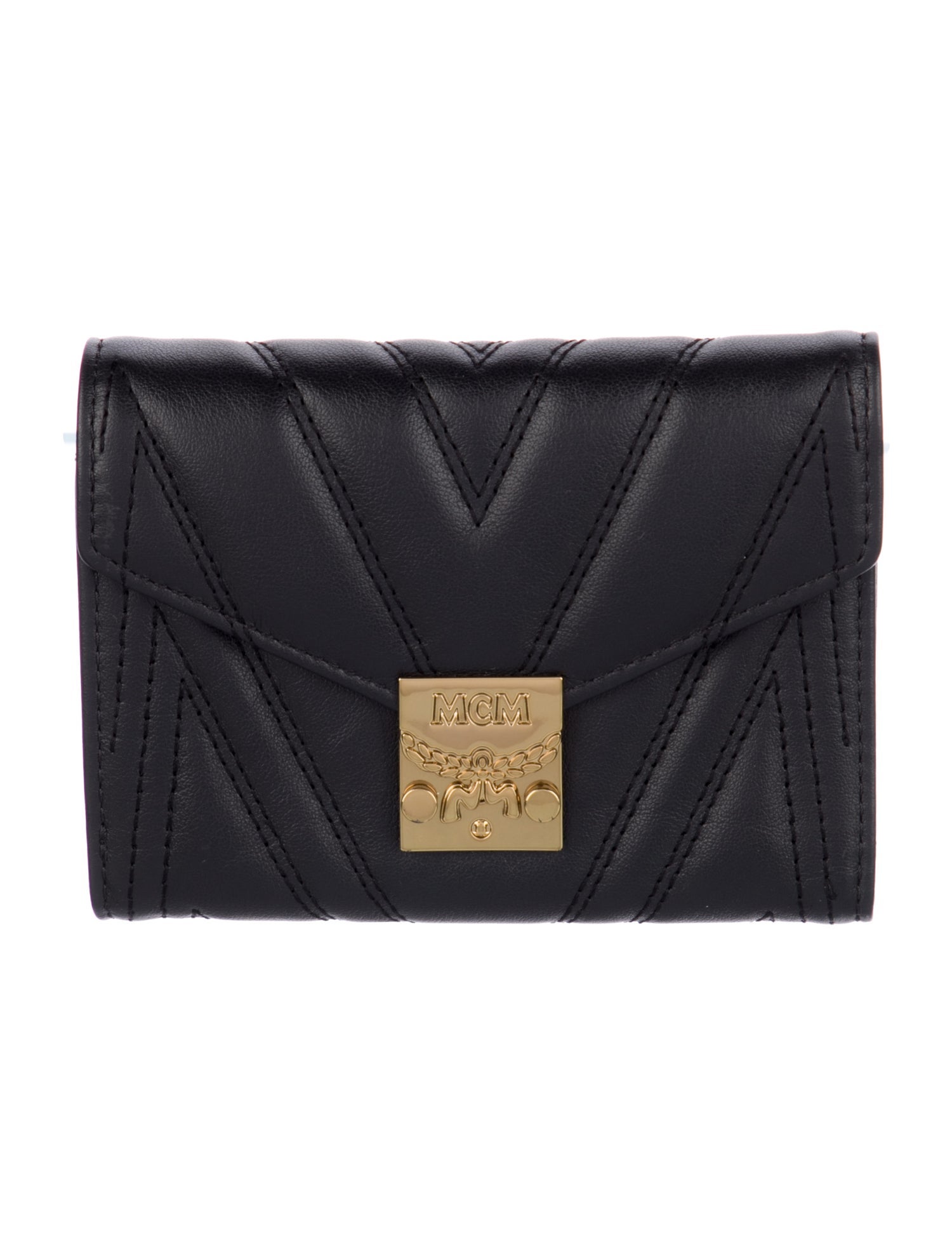 MCM Leather Compact Wallet w/ Tags