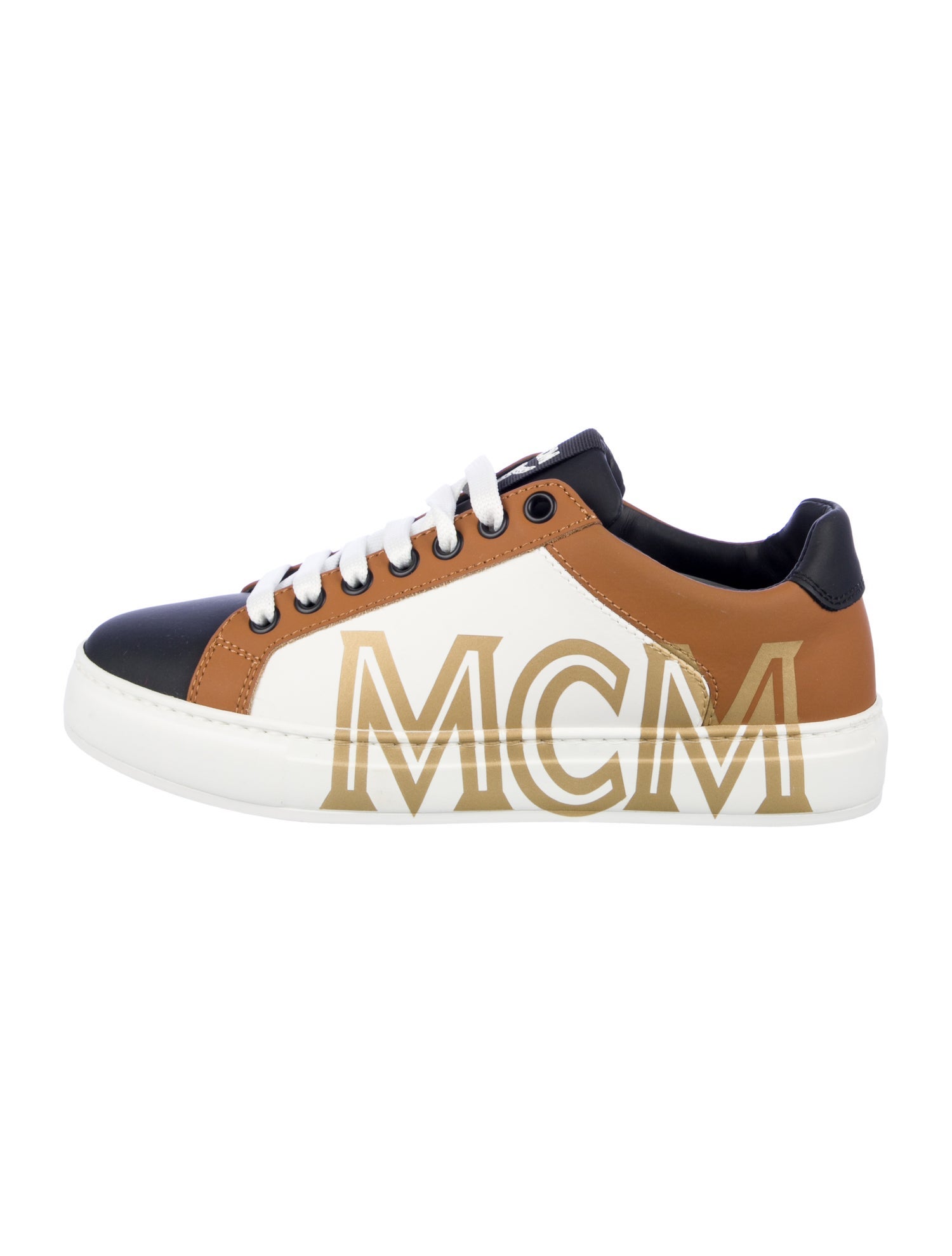 MCM Leather Printed Sneakers