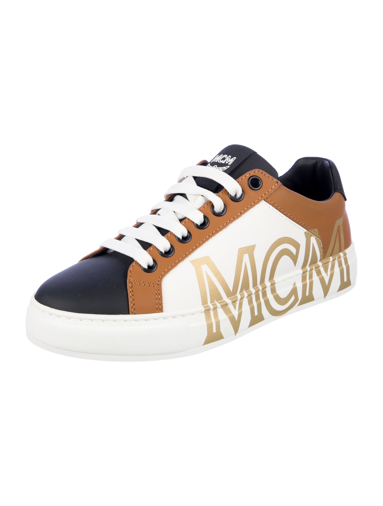 MCM Leather Printed Sneakers