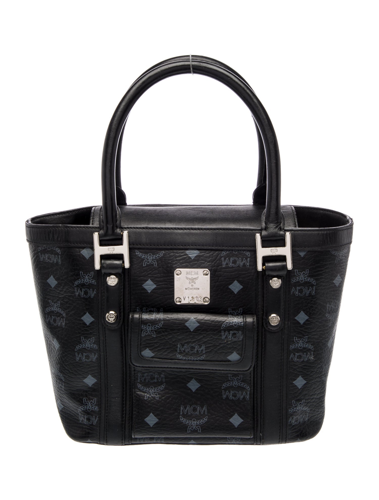 MCM Visetos Top Handle Bag