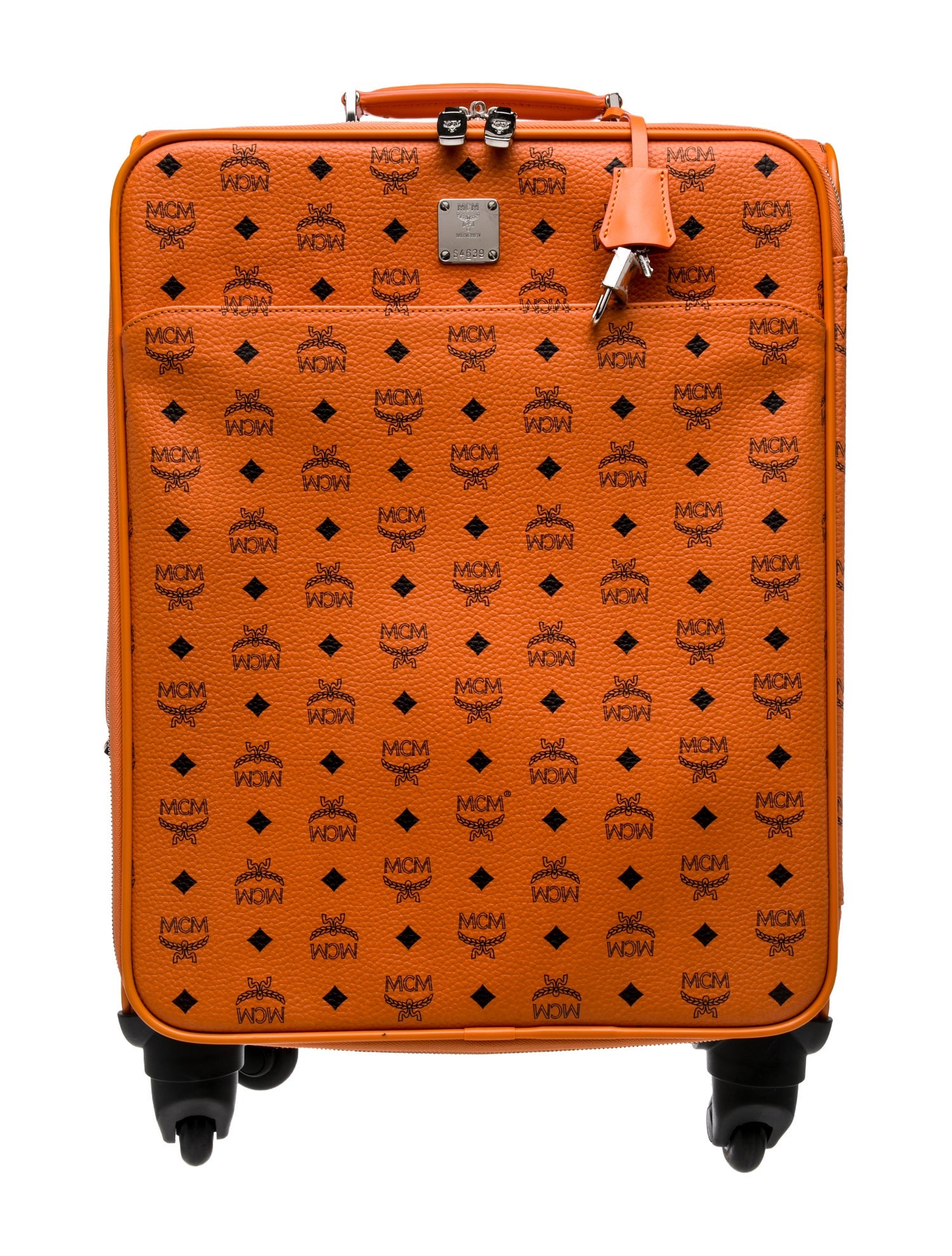 MCM Visetos Rolling Suitcase