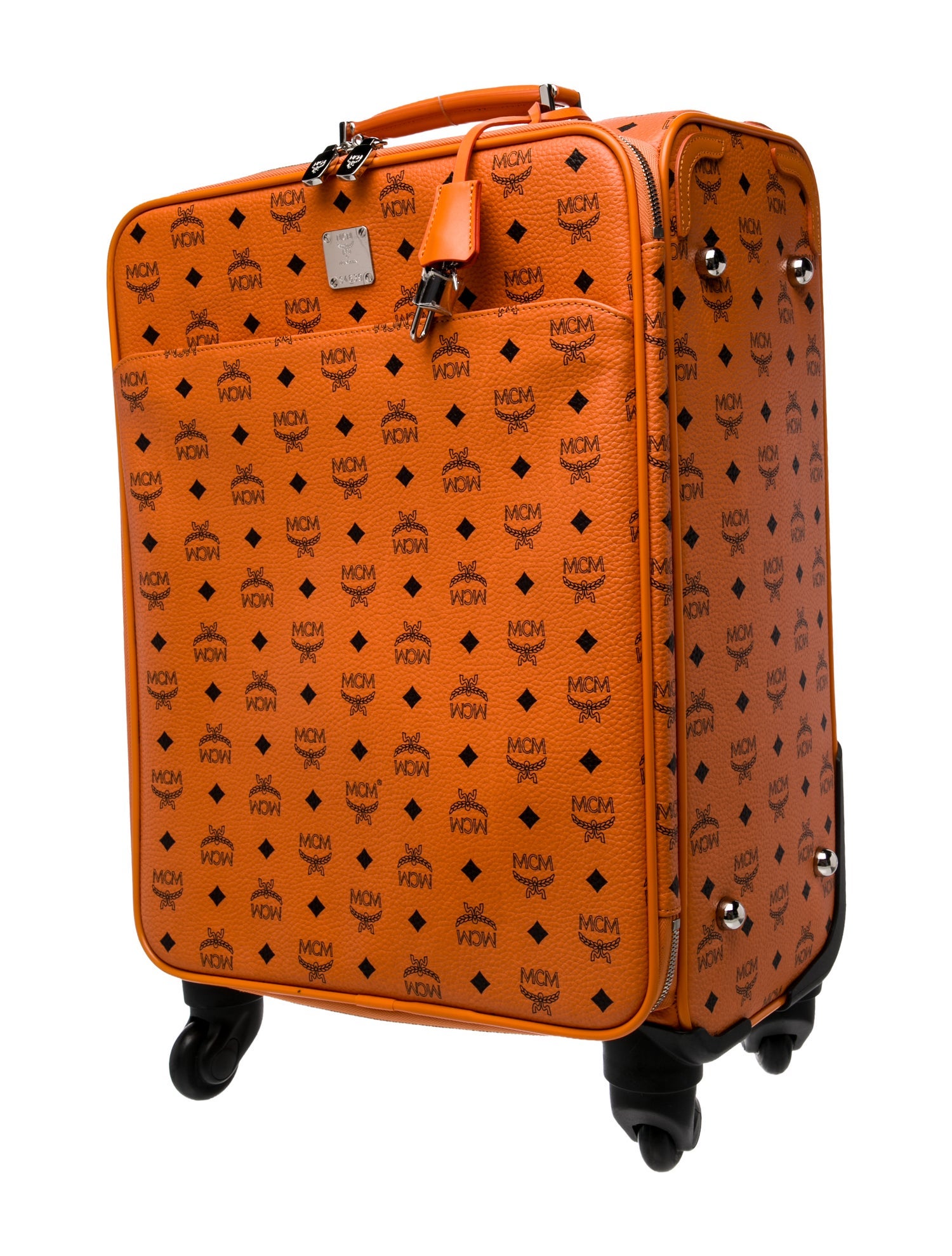 MCM Visetos Rolling Suitcase