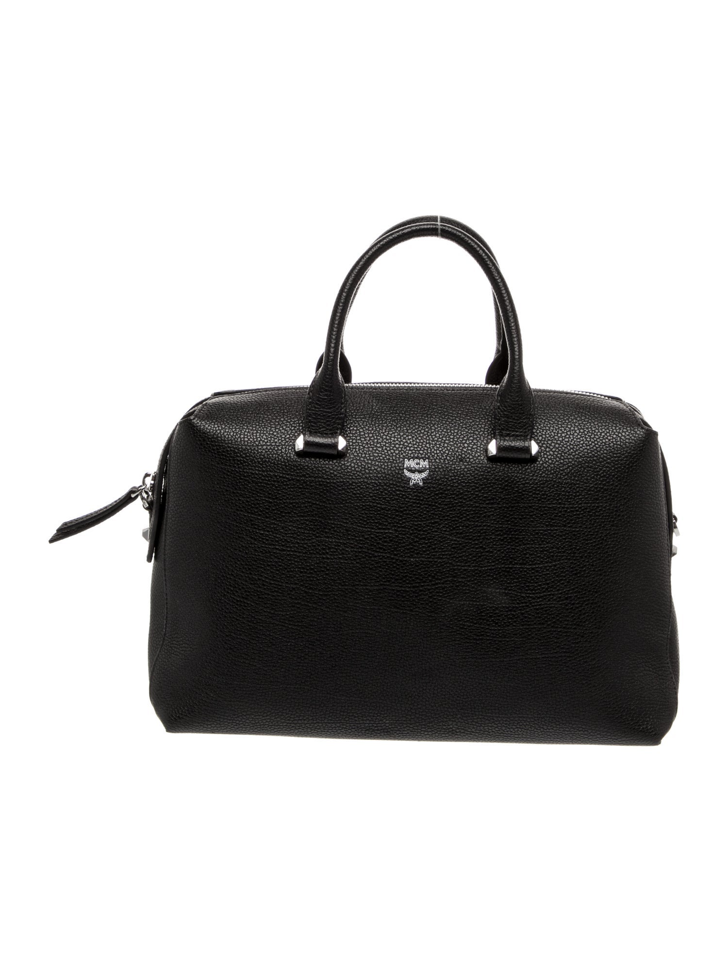 MCM Leather Top Handle Bag