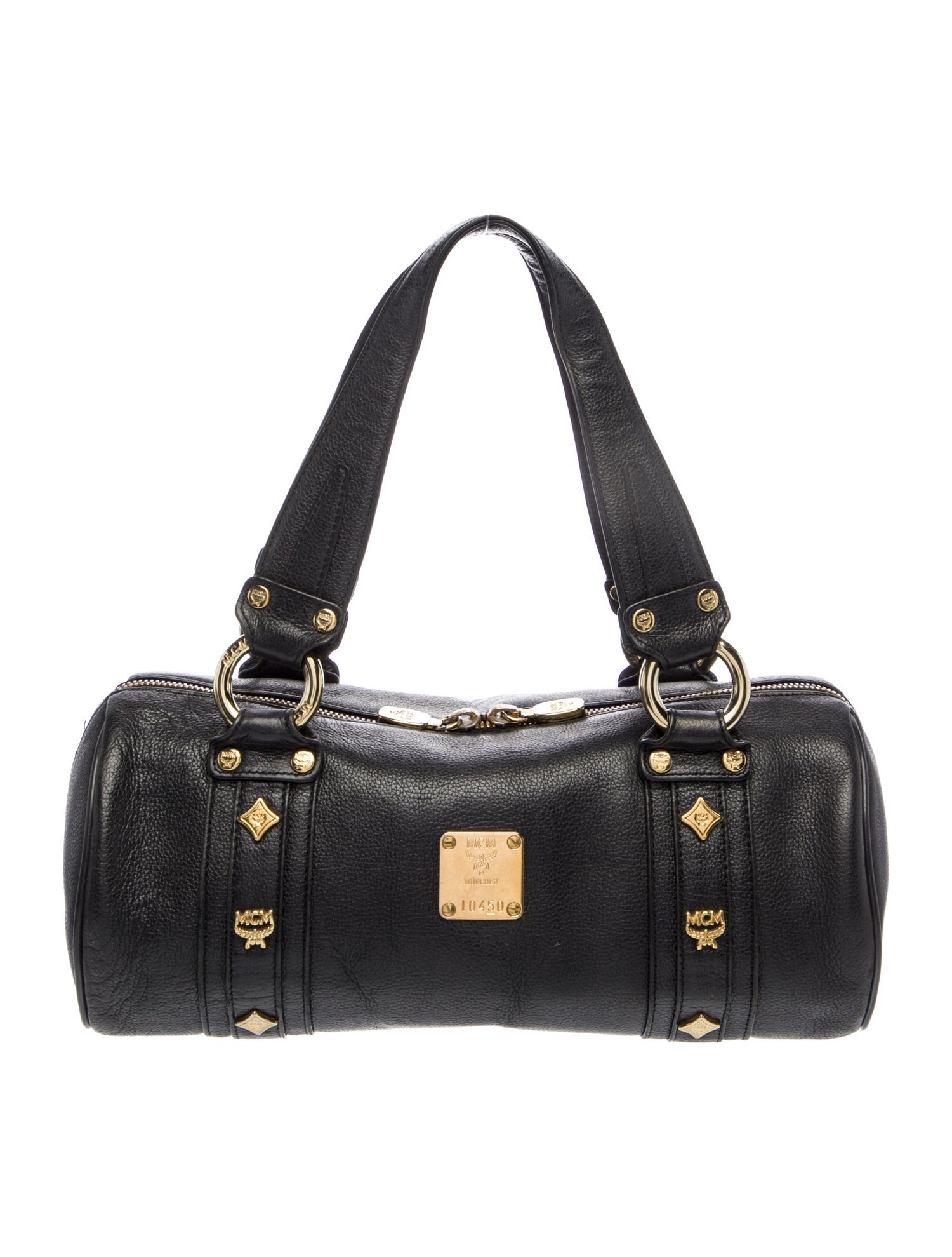 MCM Leather Top Handle Bag