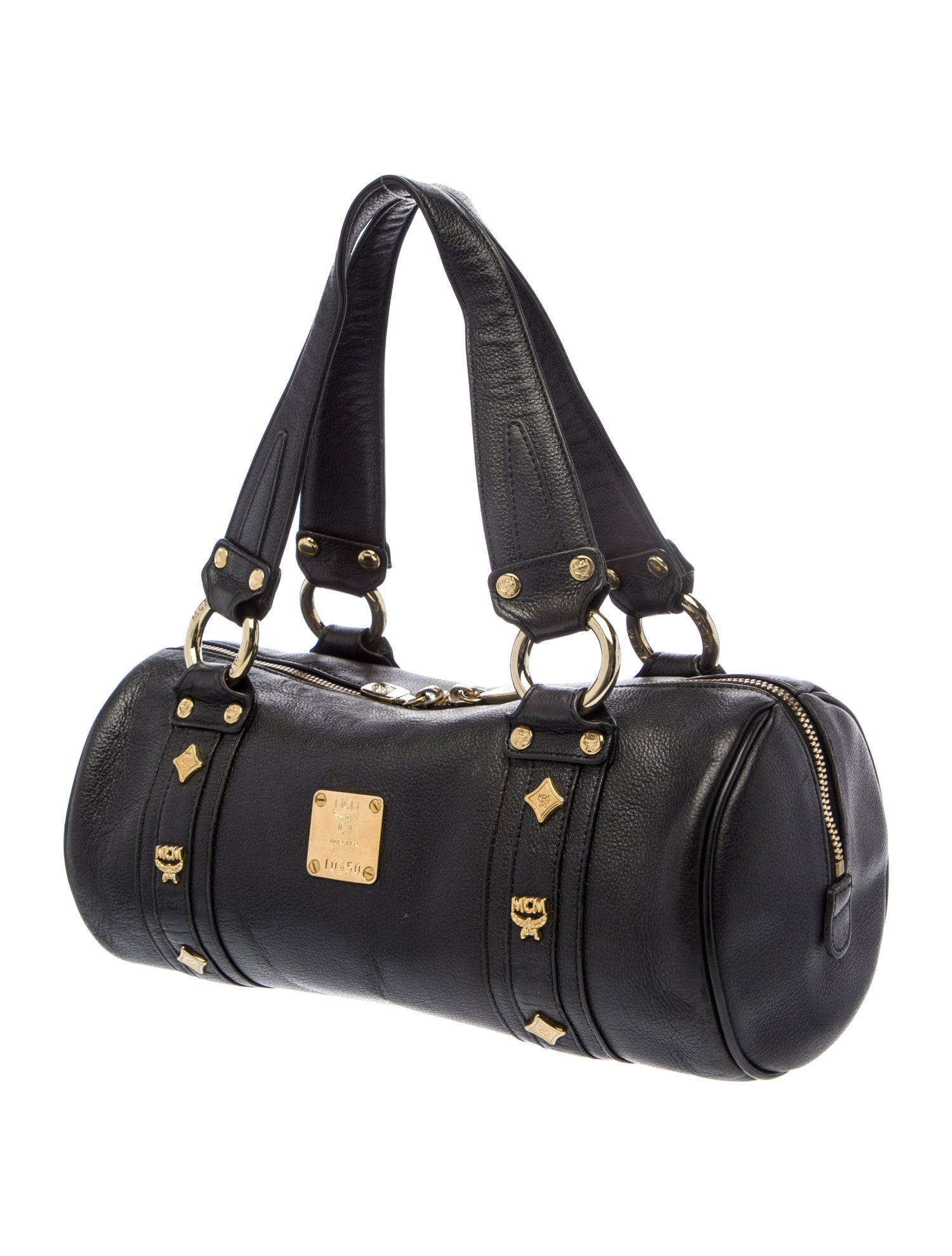 MCM Leather Top Handle Bag