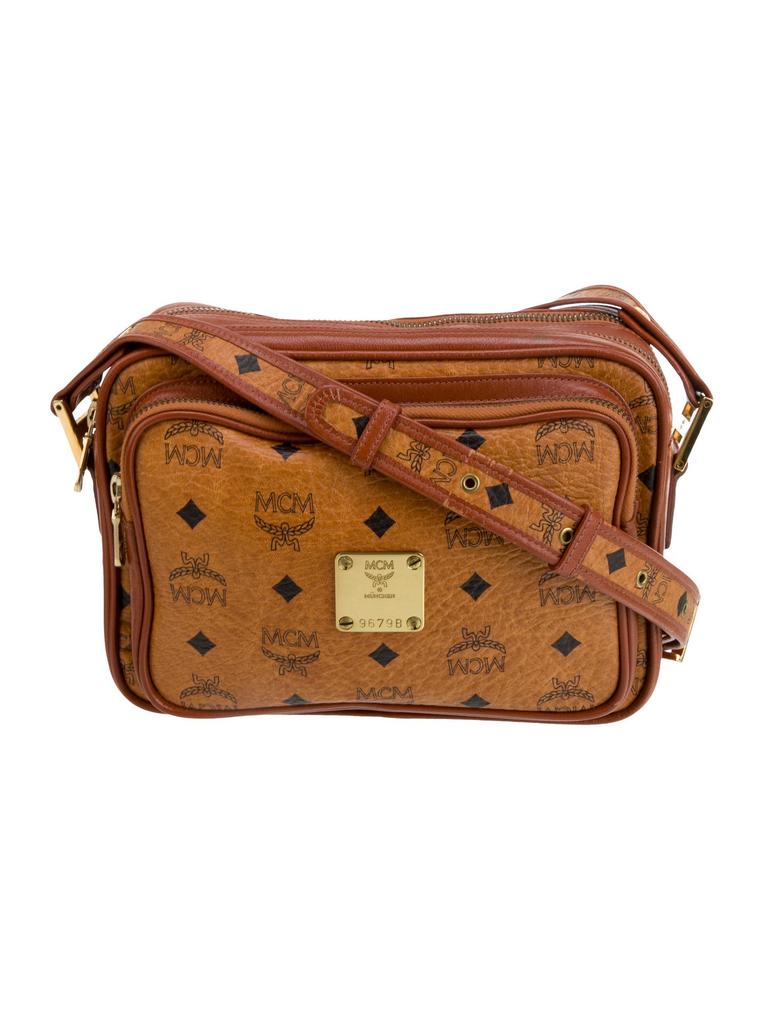 MCM Leather Messenger Bag Vintage