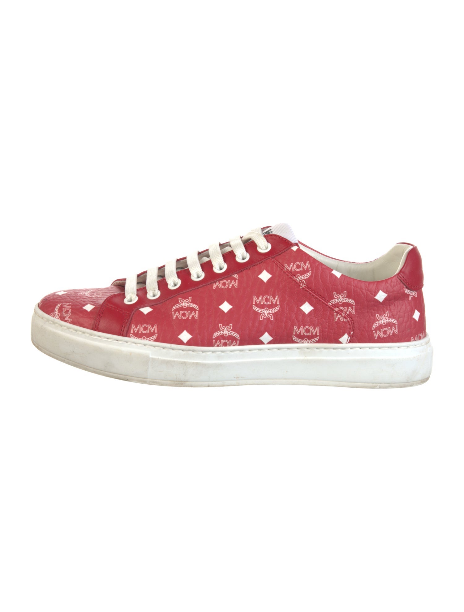 MCM Monogram Pattern Sneakers