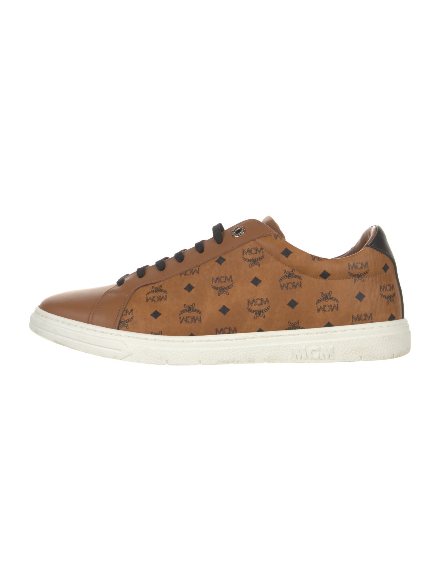 MCM Leather Printed Sneakers