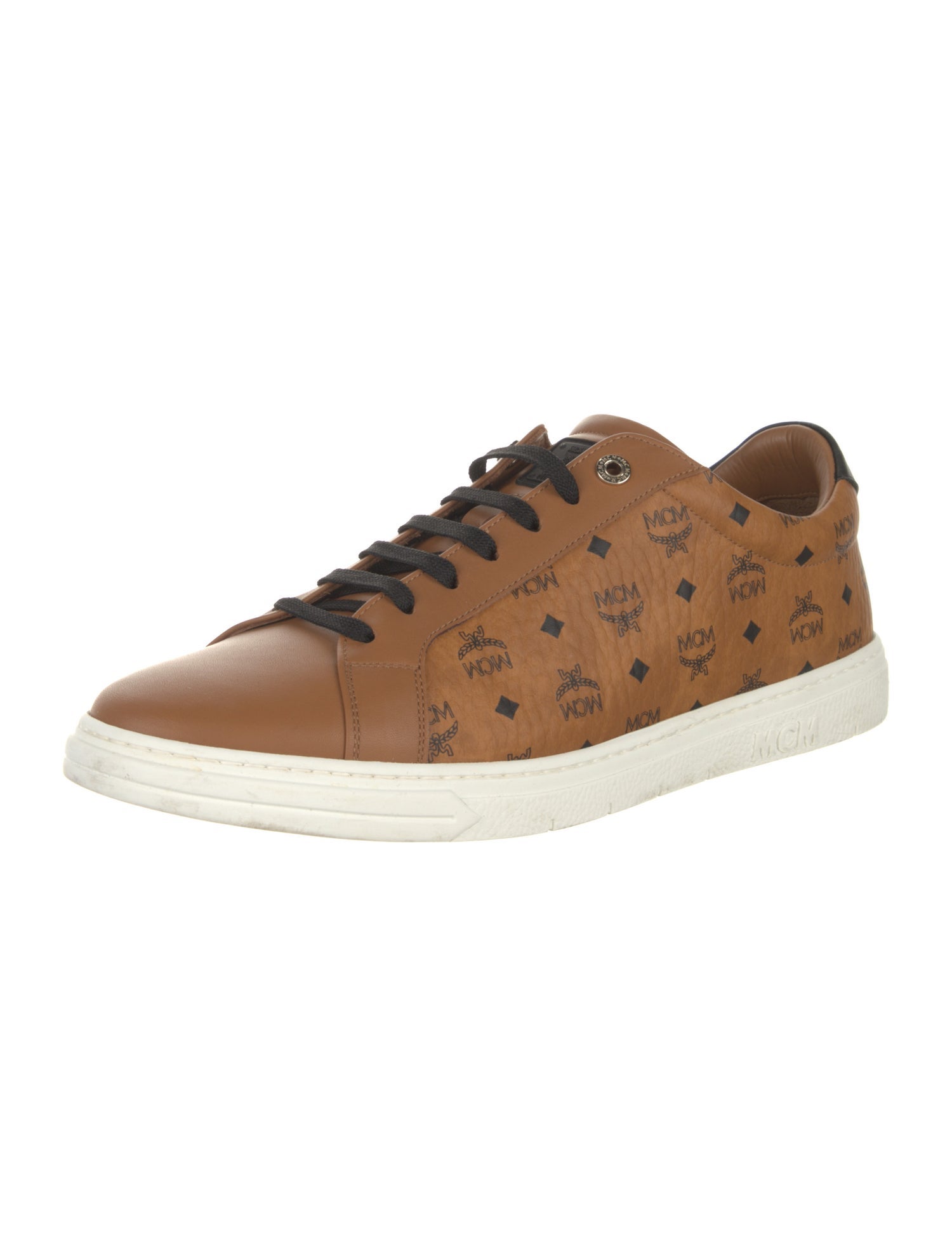 MCM Leather Printed Sneakers