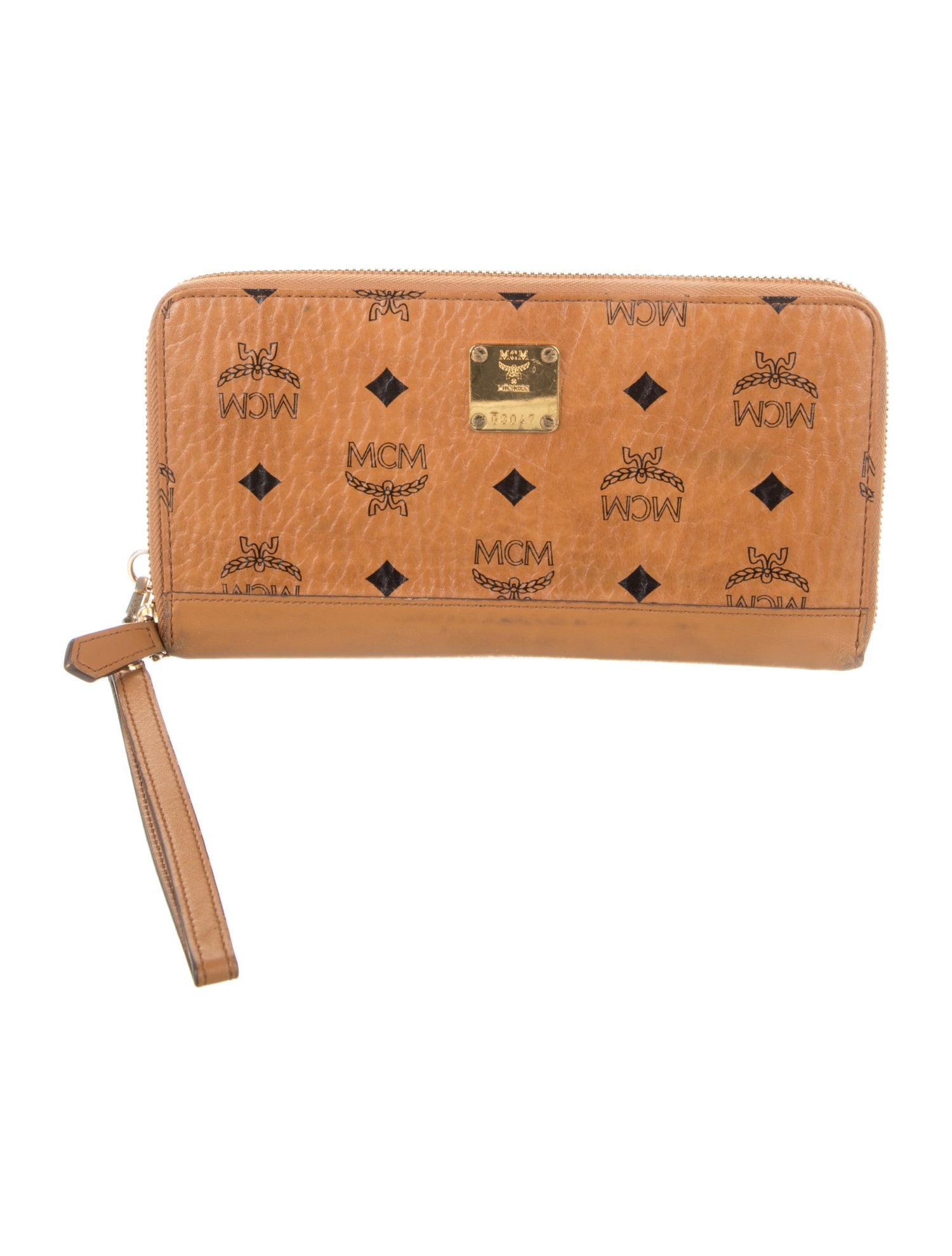 MCM Leather Printed Wristlet