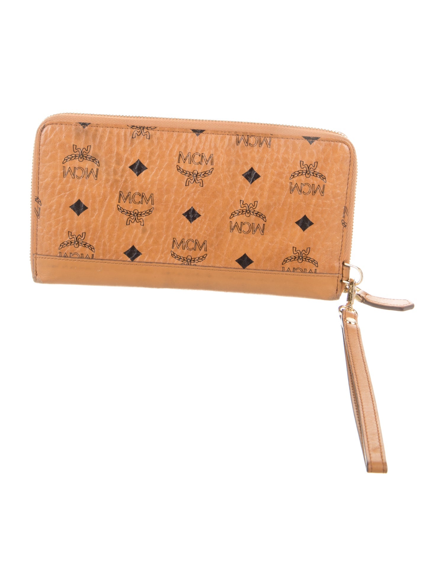 MCM Leather Printed Wristlet