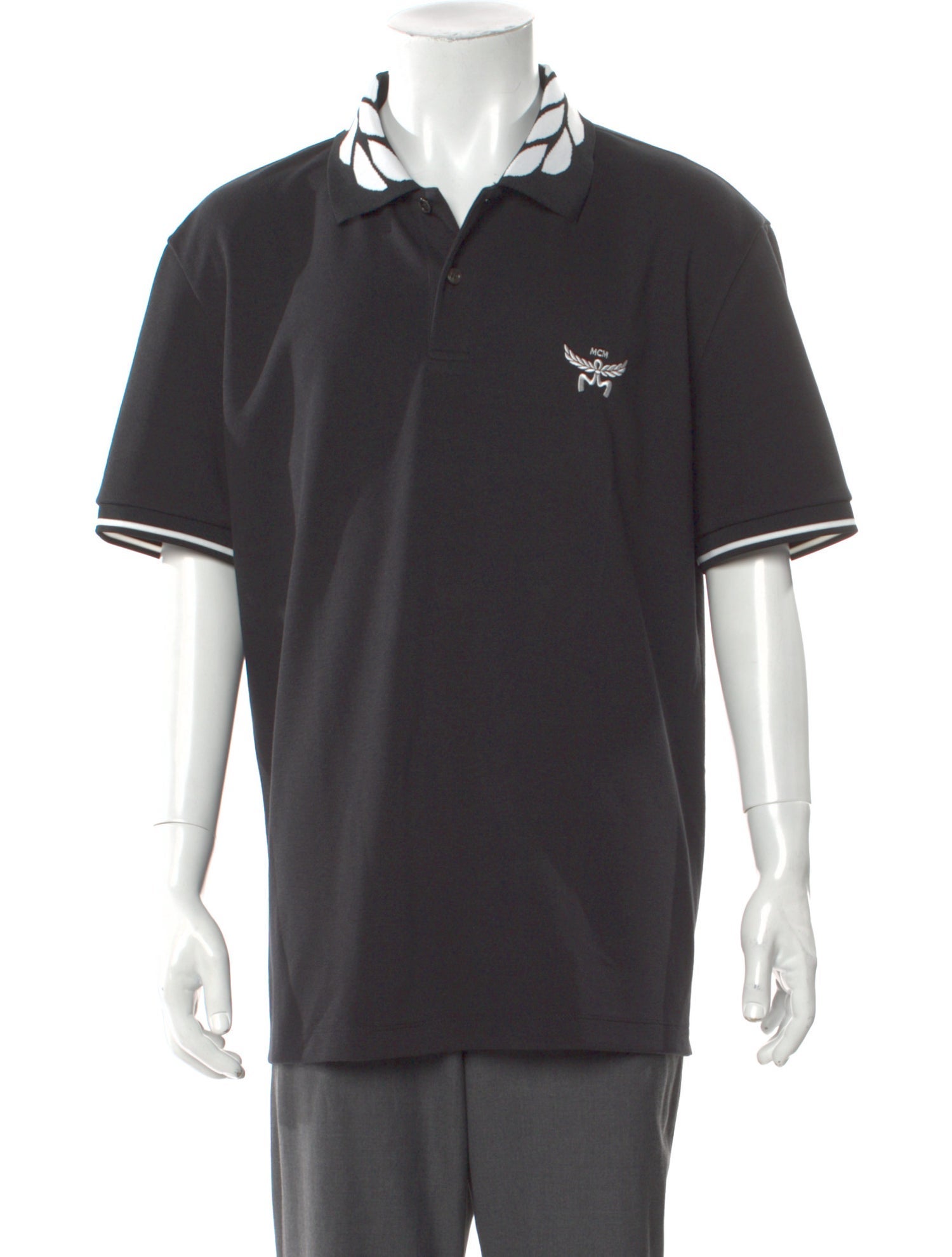 MCM Collar Short Sleeve Polo Shirt w/ Tags